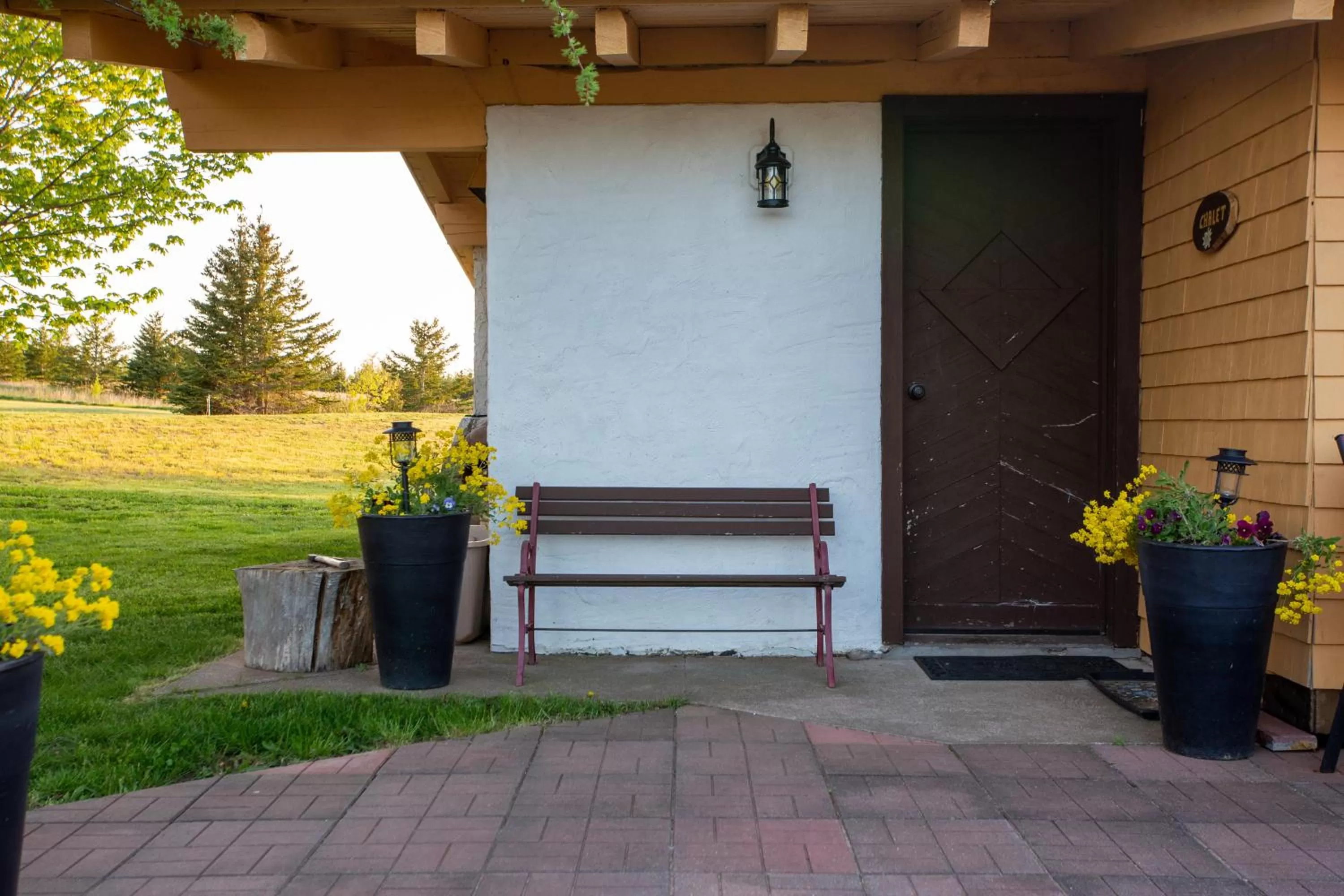 Patio in Edelweiss Inn Nova Scotia