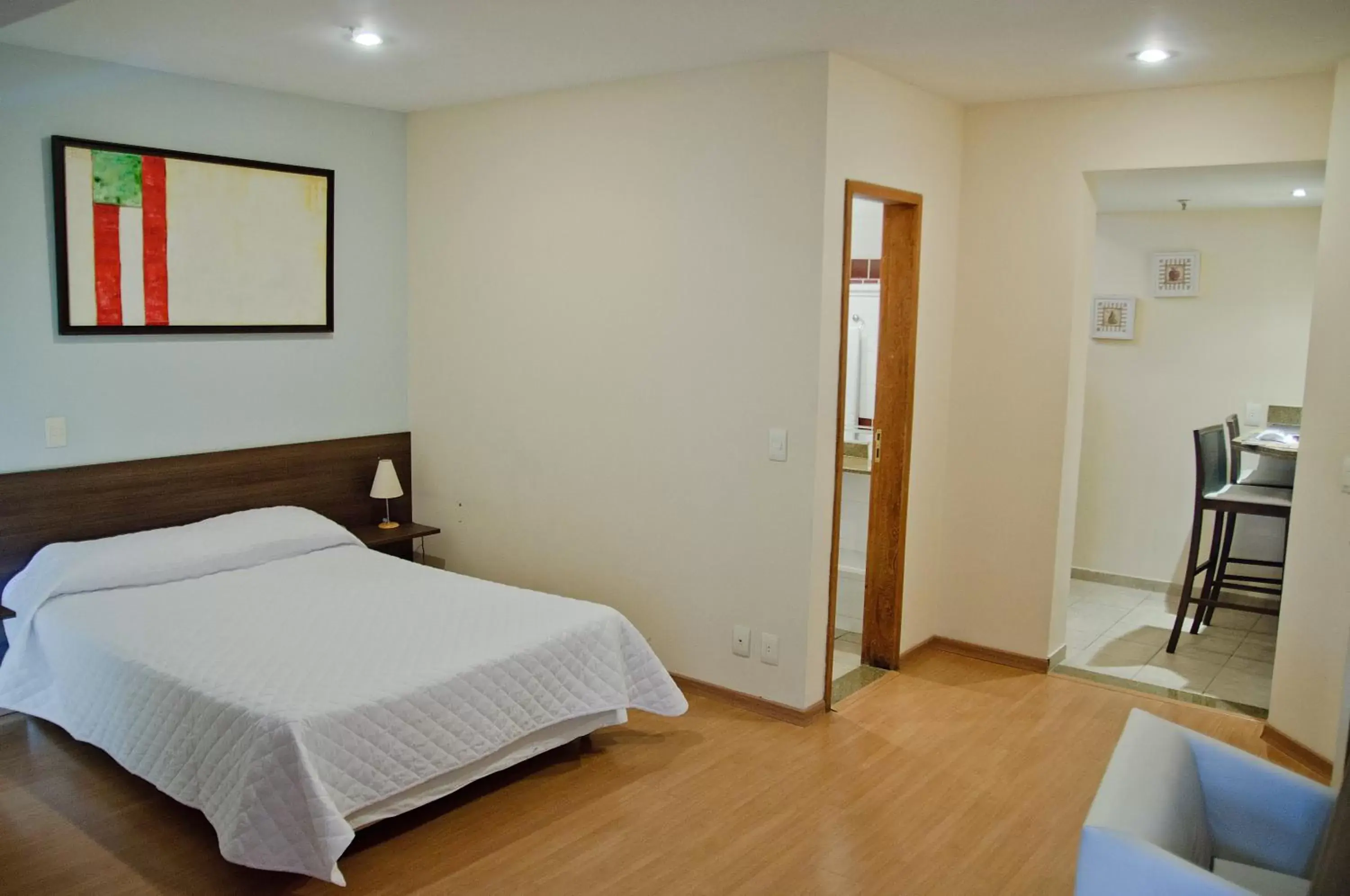 Bedroom, Bed in Mont Blanc Apart Hotel Nova Iguaçu