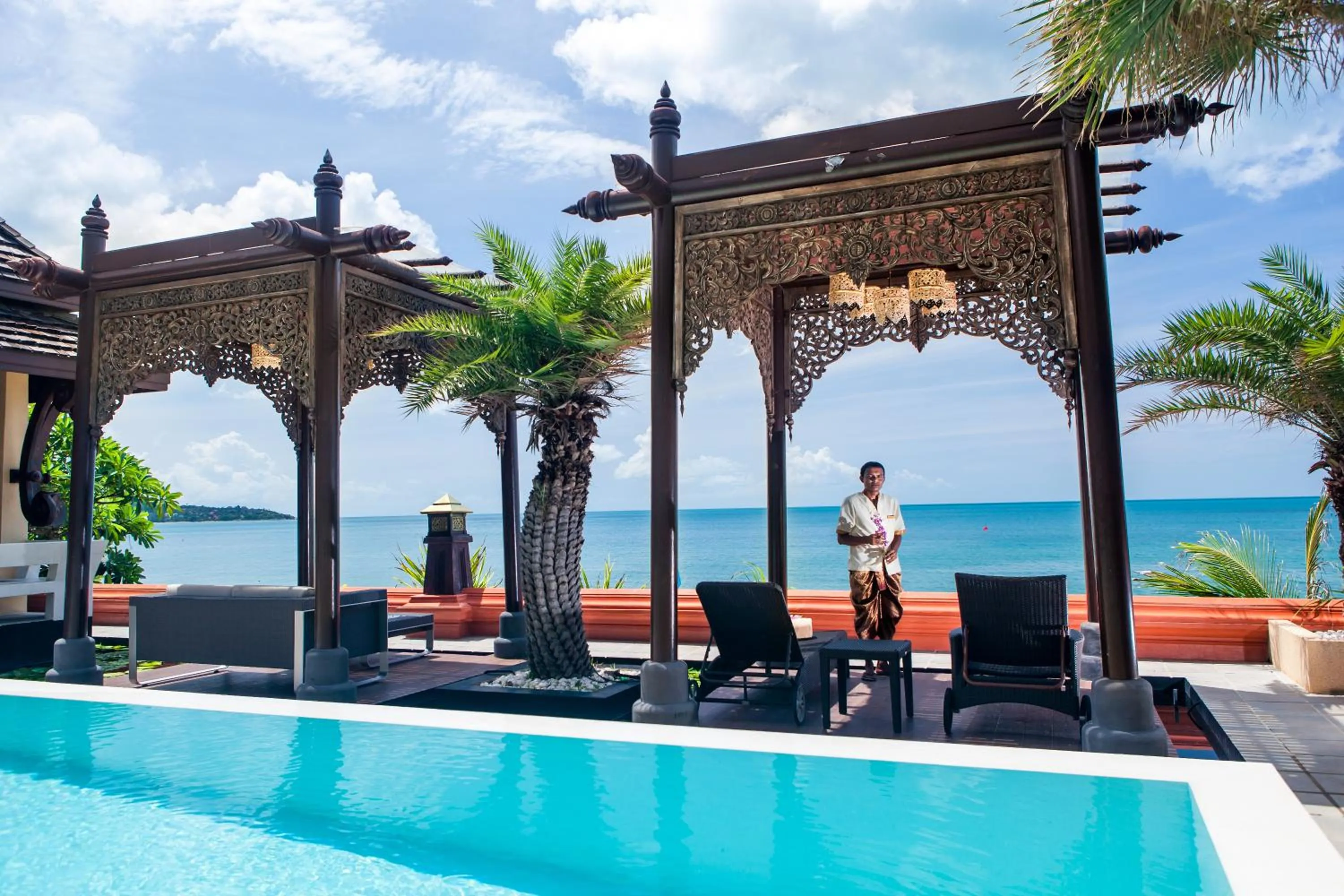 Patio in Ammatara Pura Pool Villa