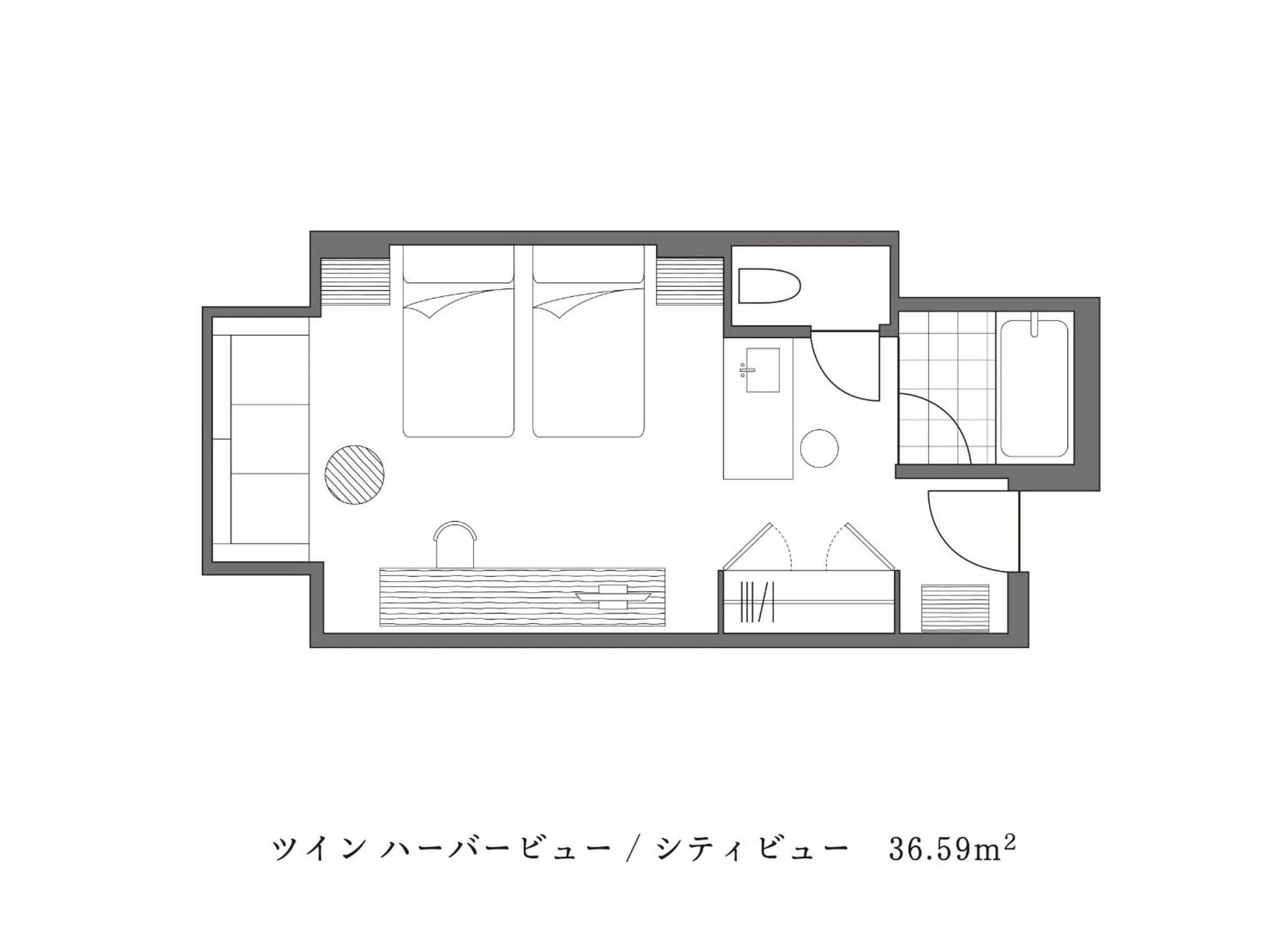 Executive Twin Room - Harbor View on Higher Floor with Complimentary mini-bar in Oriental Hotel