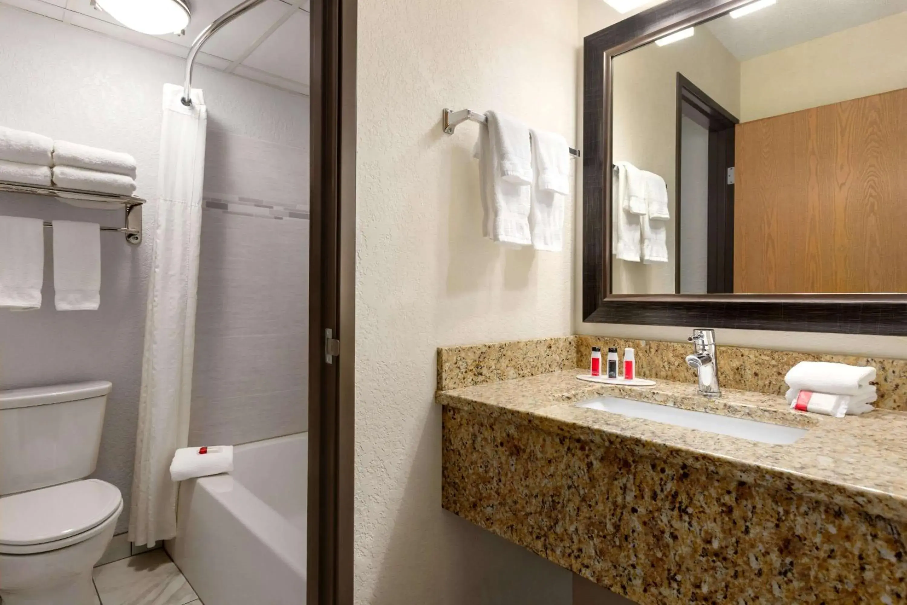 Property building, Bathroom in Baymont by Wyndham Owatonna