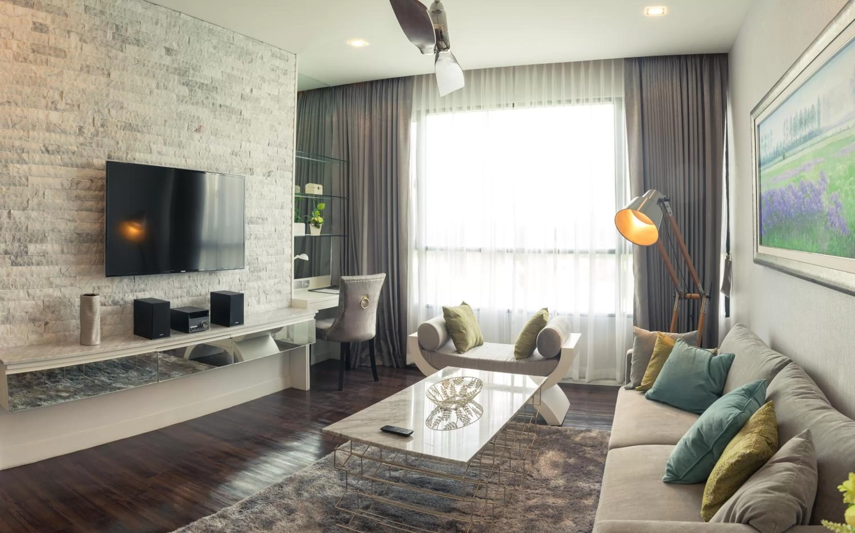 Living room in North Hill City Resort