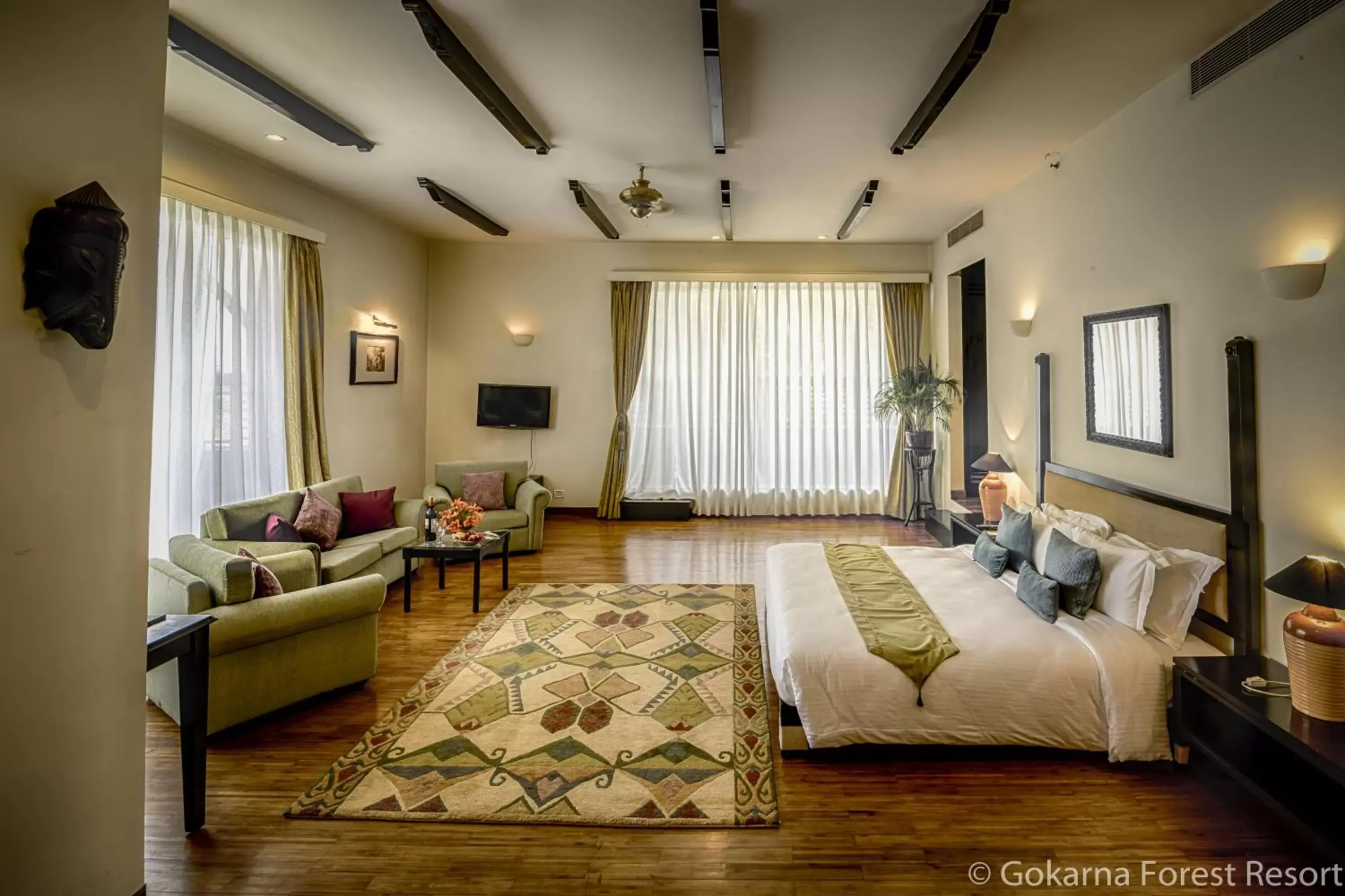 Photo of the whole room, Seating Area in Gokarna Forest Resort