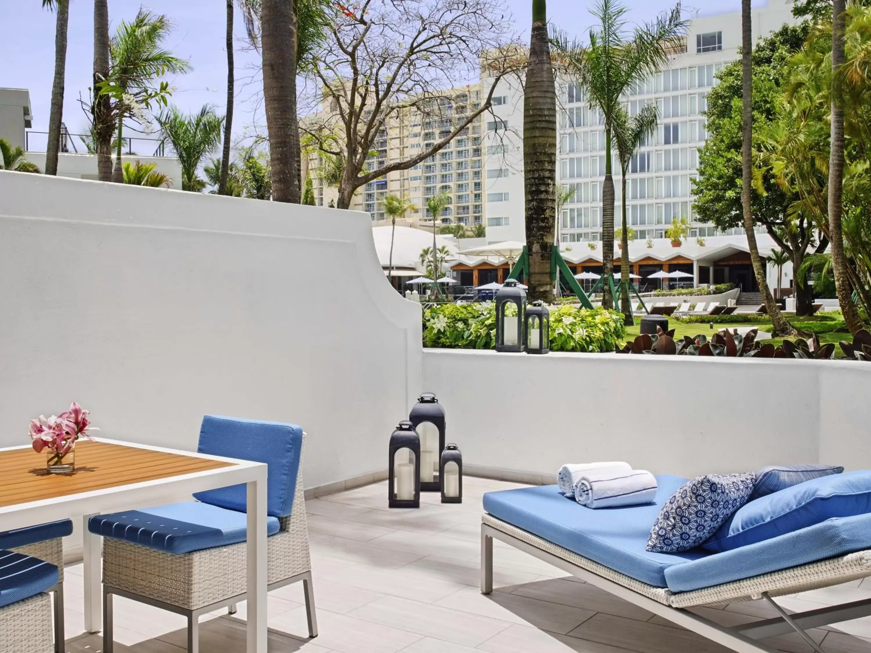 Patio in Fairmont El San Juan Hotel