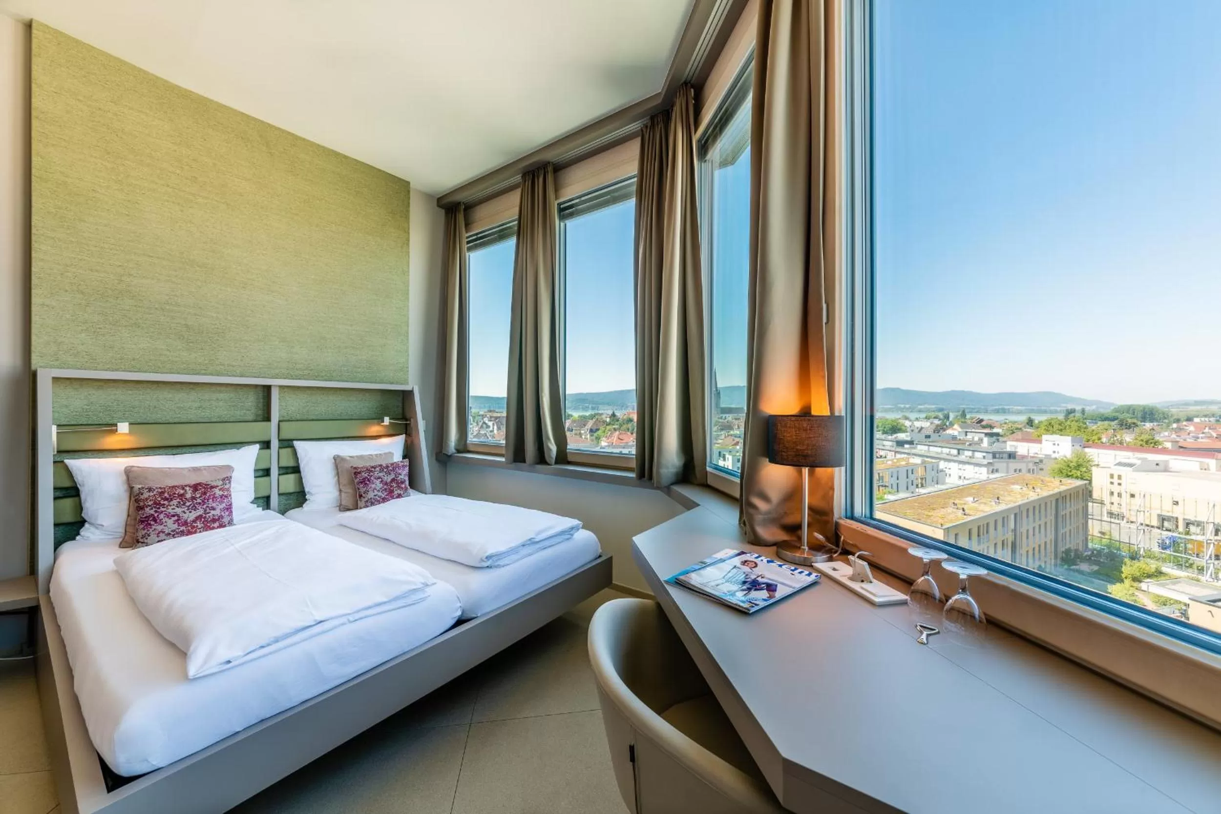 Photo of the whole room, Bed in aquaTurm Hotel & Energie