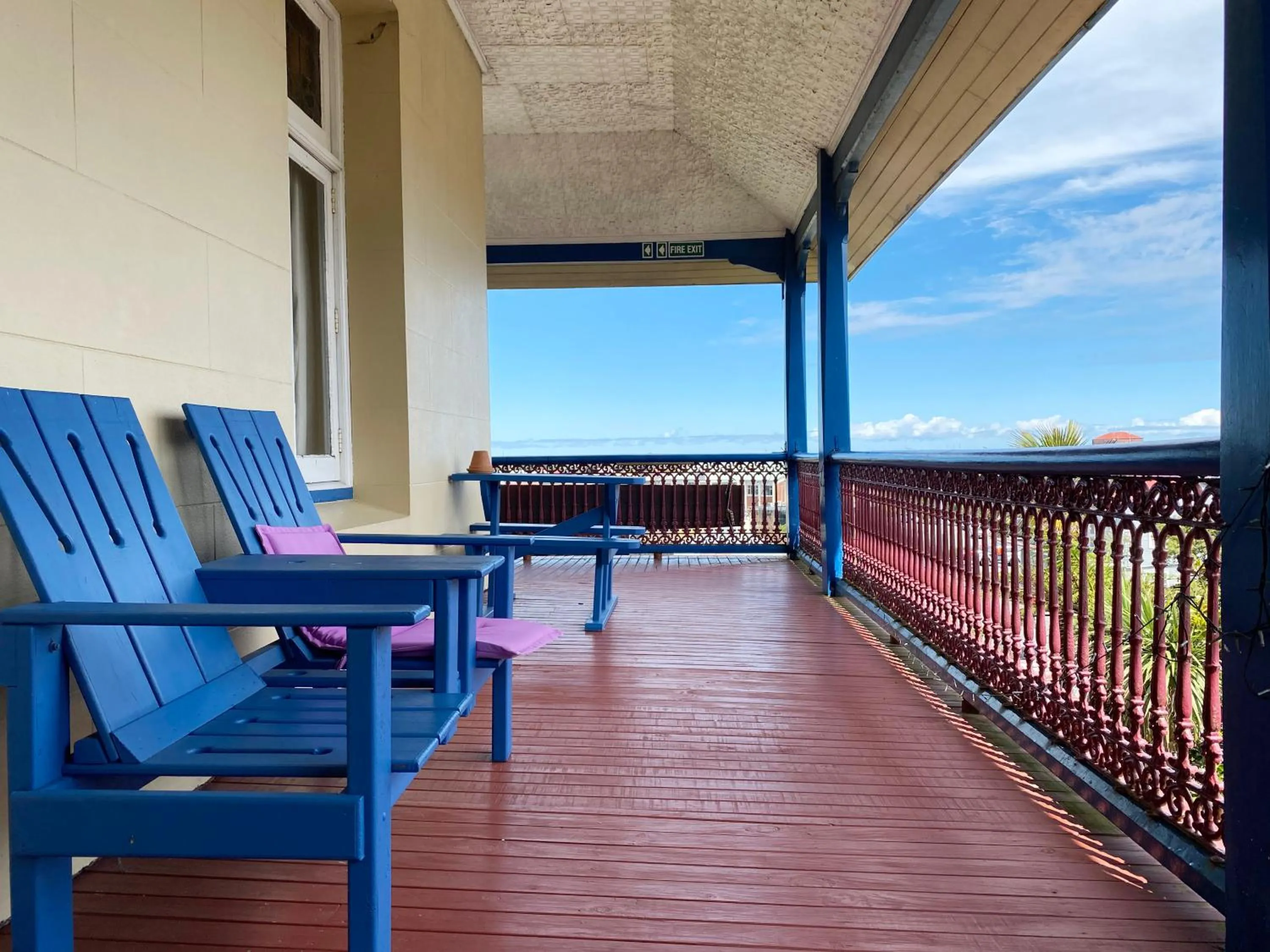 Balcony/Terrace in Noah's Ark Flashpacker