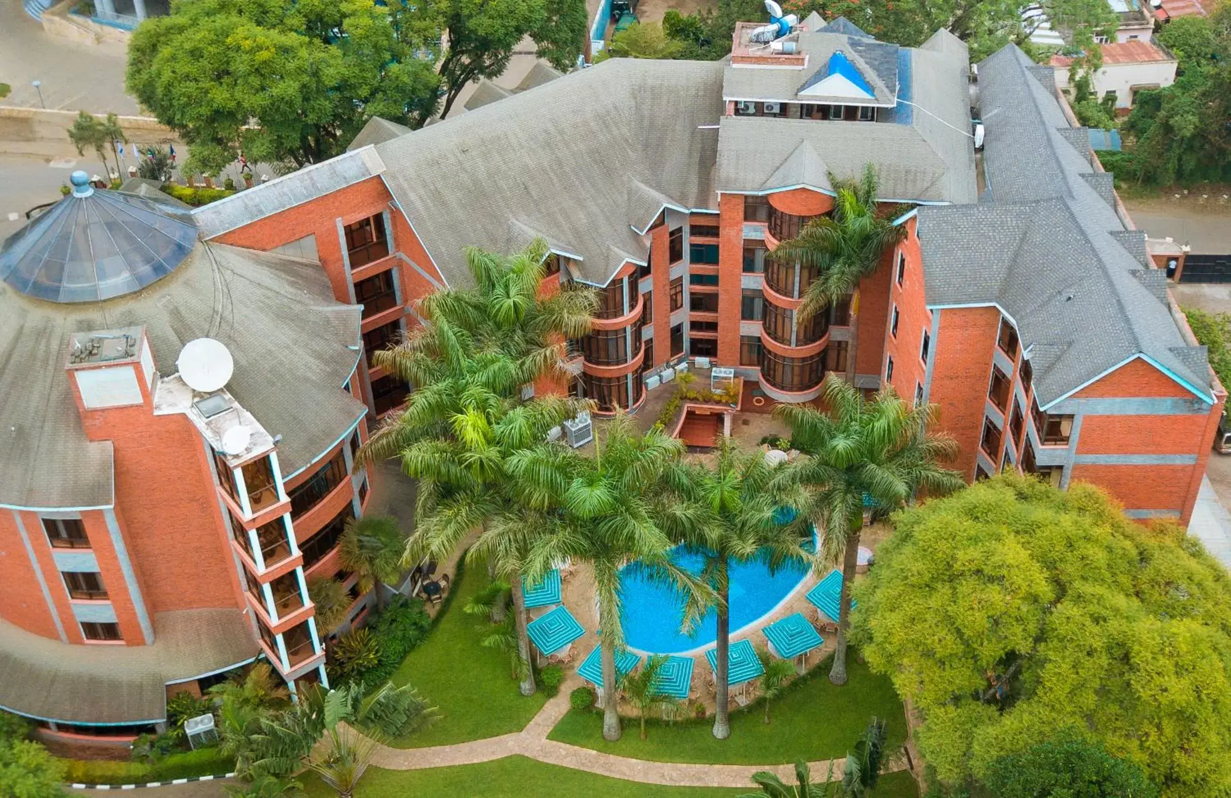 Bird's eye view in Kibo Palace Hotel Arusha Bird's eye view in Kibo Palace Hotel Arusha