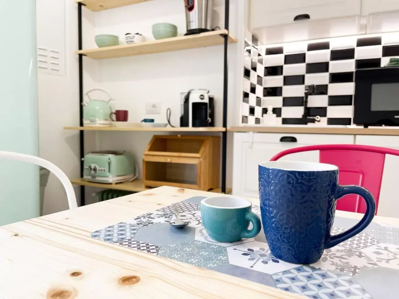 Kitchen or kitchenette in BaRock B&B Palermo