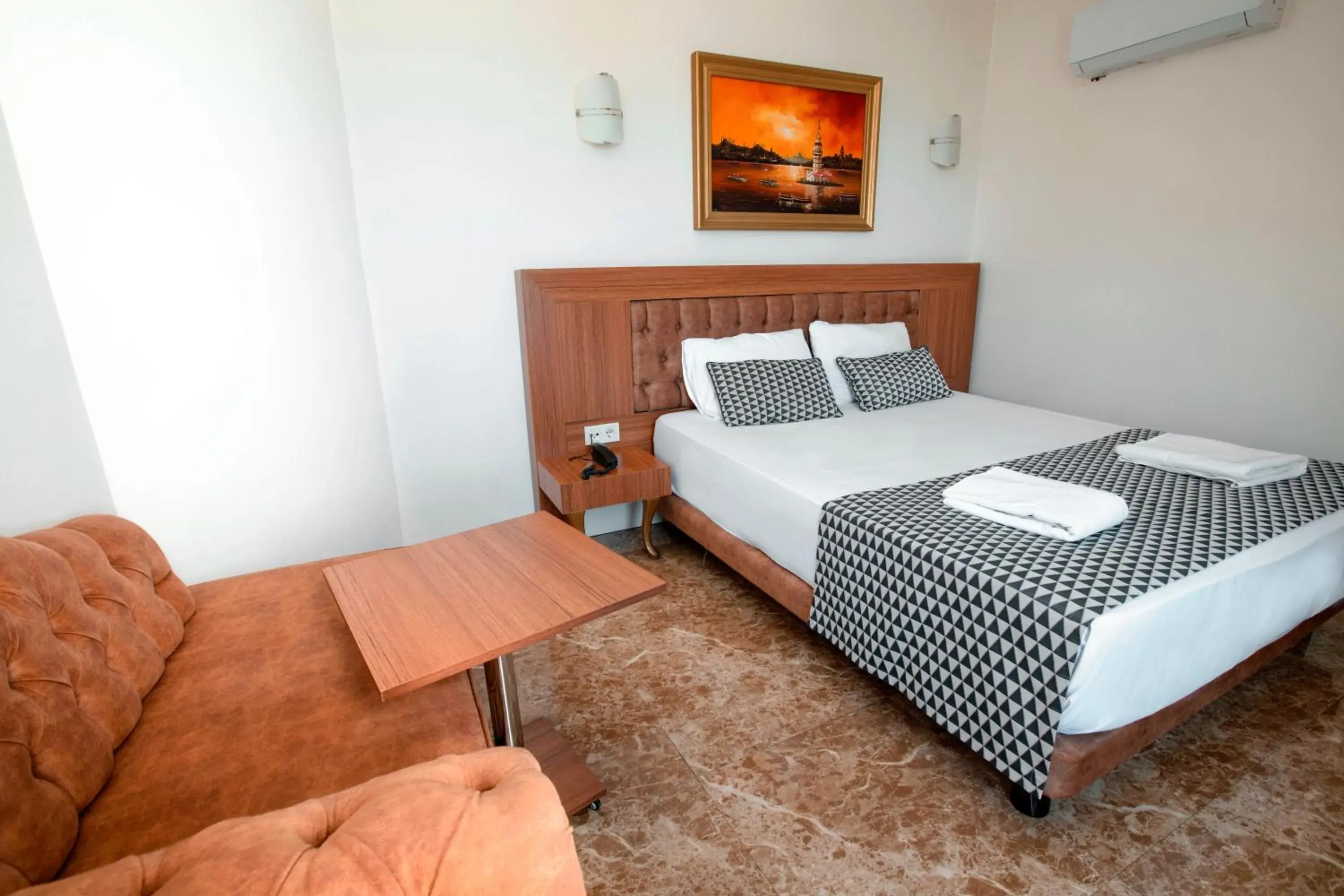 Bed in Kristal Beach Hotel