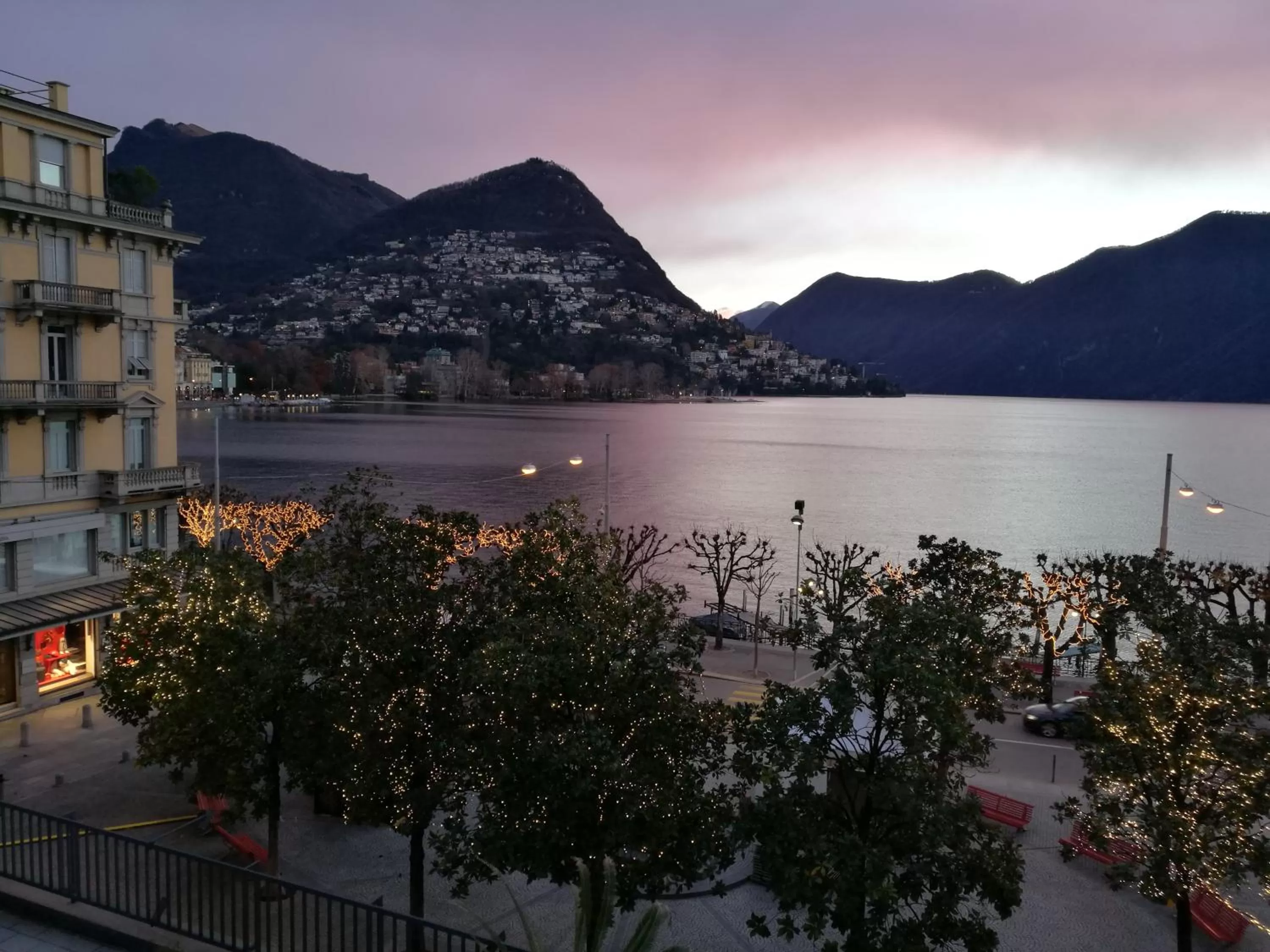 Lake view in Swiss Lodge Nassa Garni