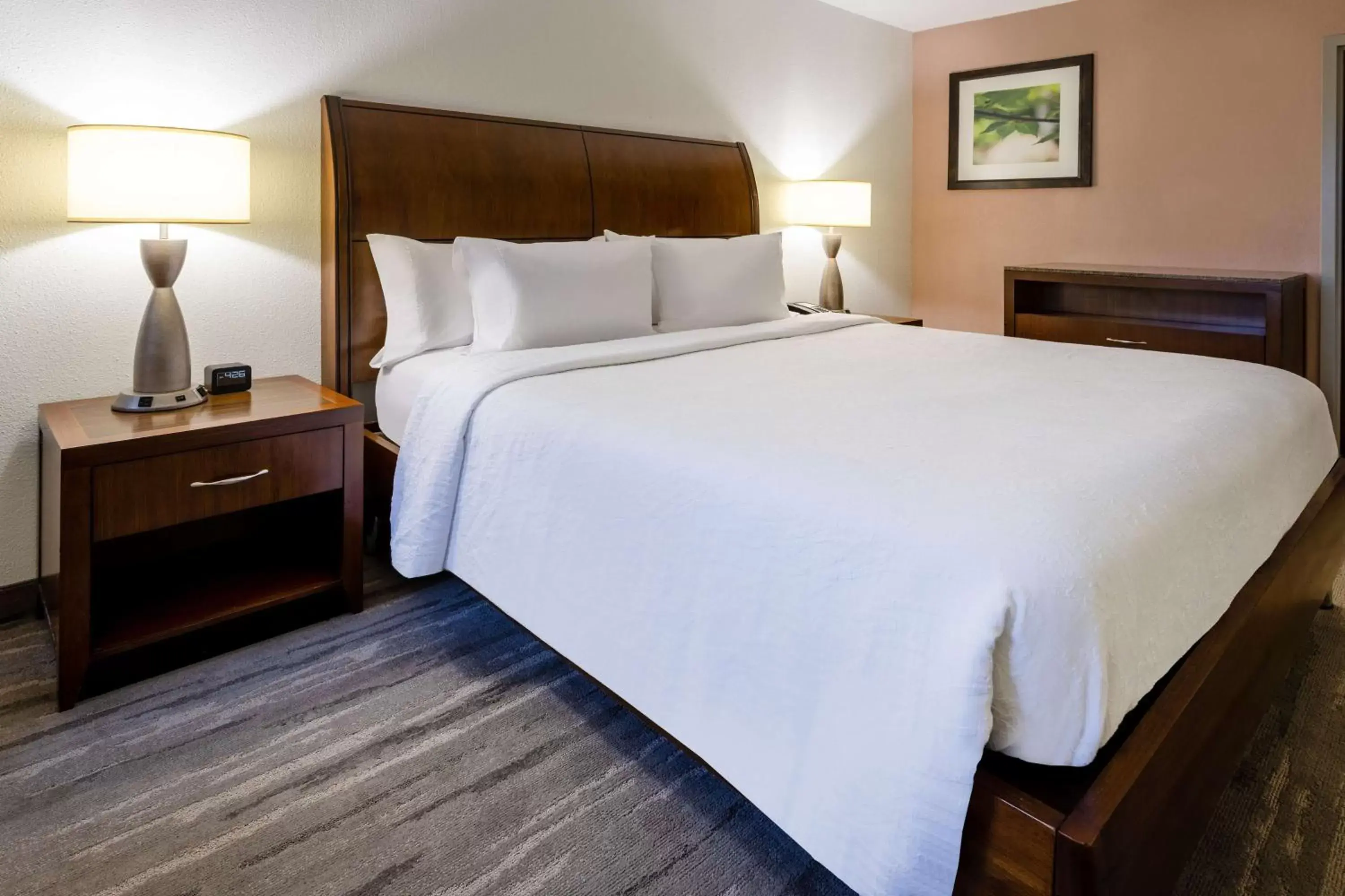 Bed in Hilton Garden Inn Roanoke