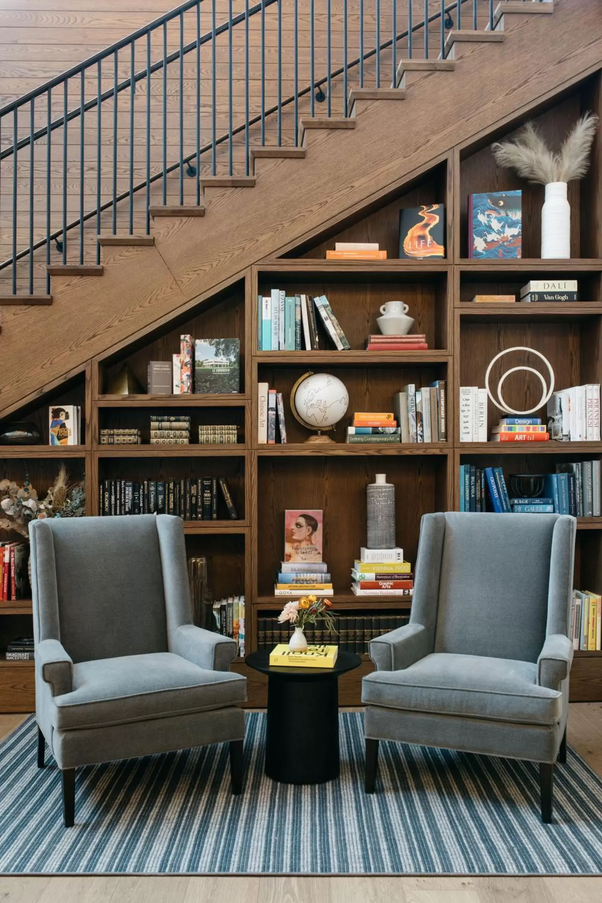 Seating area in The Study at the University of Chicago