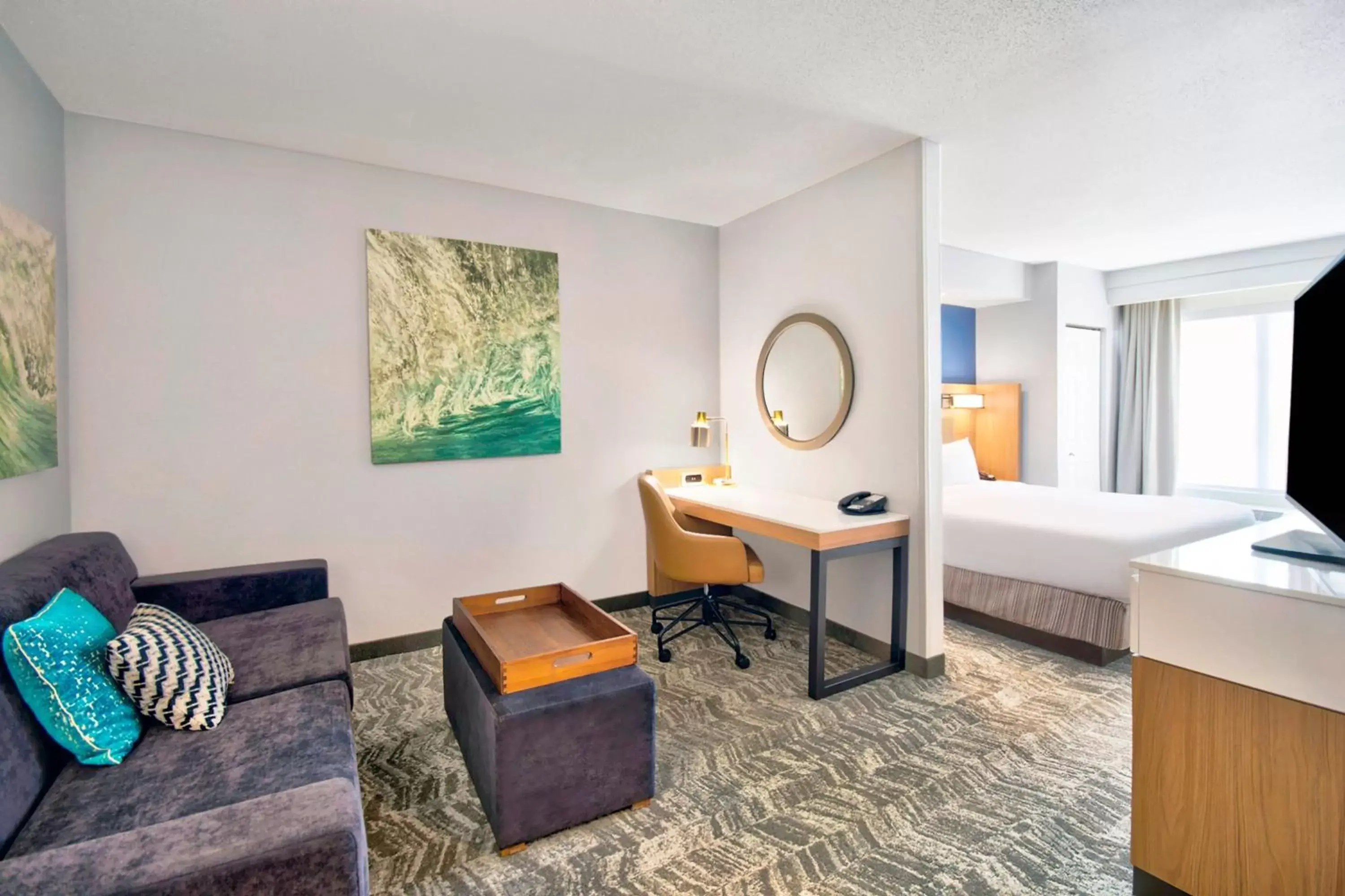Living room, Seating Area in SpringHill Suites Erie