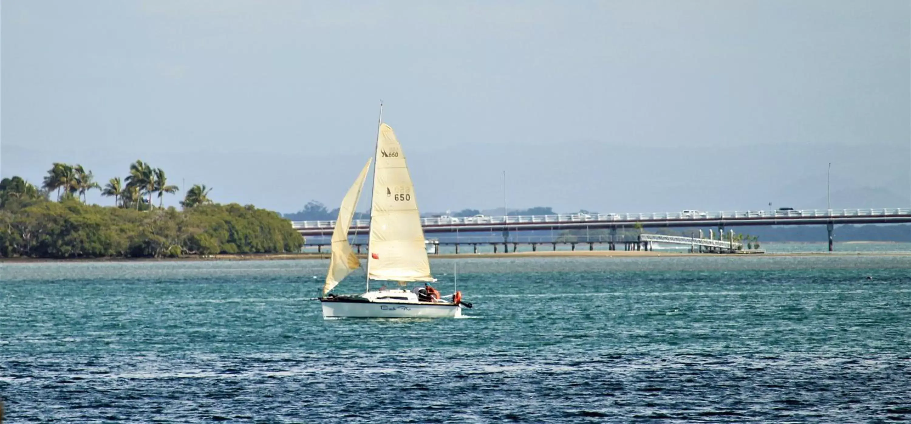 Windsurfing in Fairways Golf & Beach Retreat Bribie Island