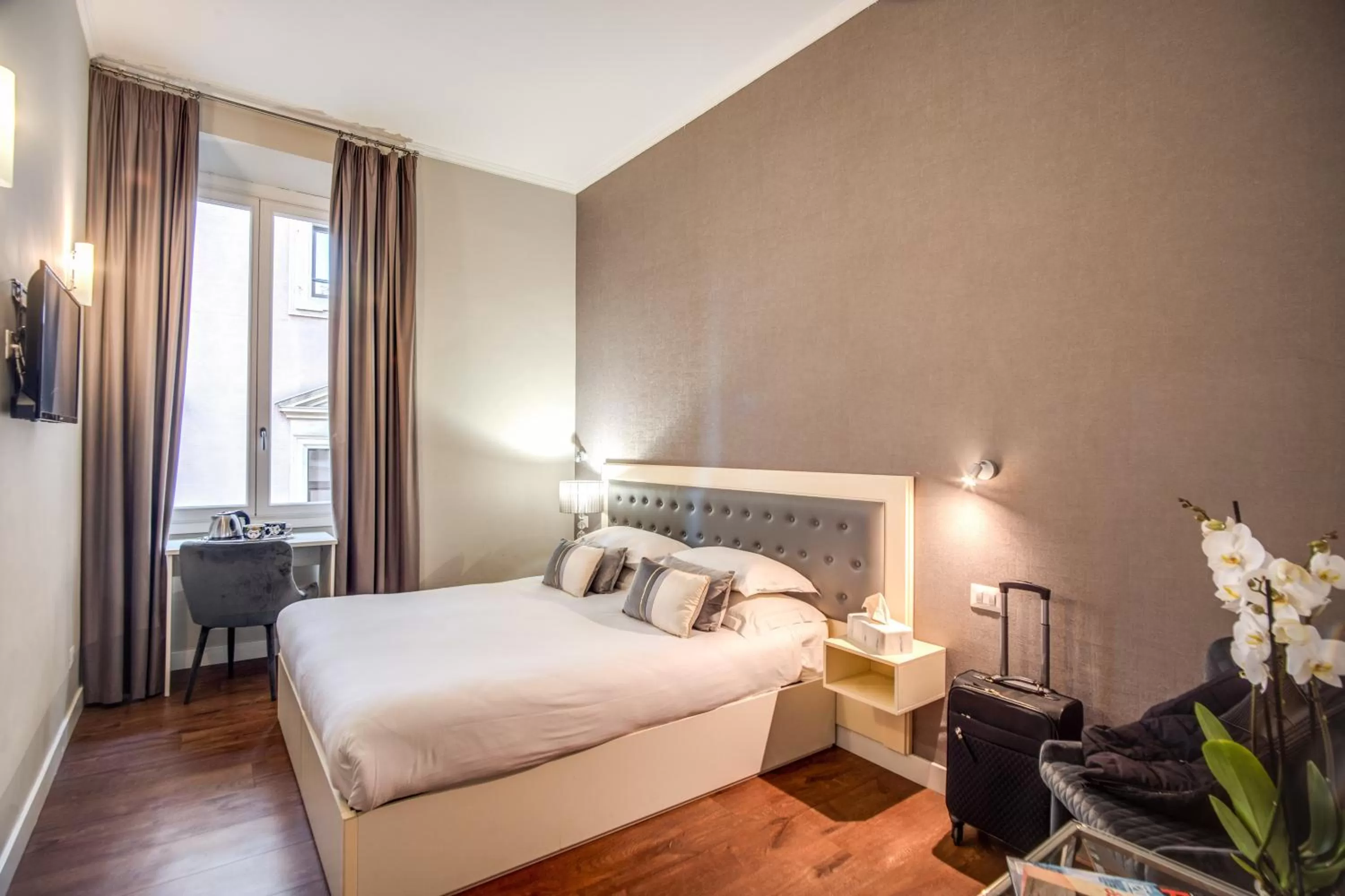 Bed in Hotel San Silvestro