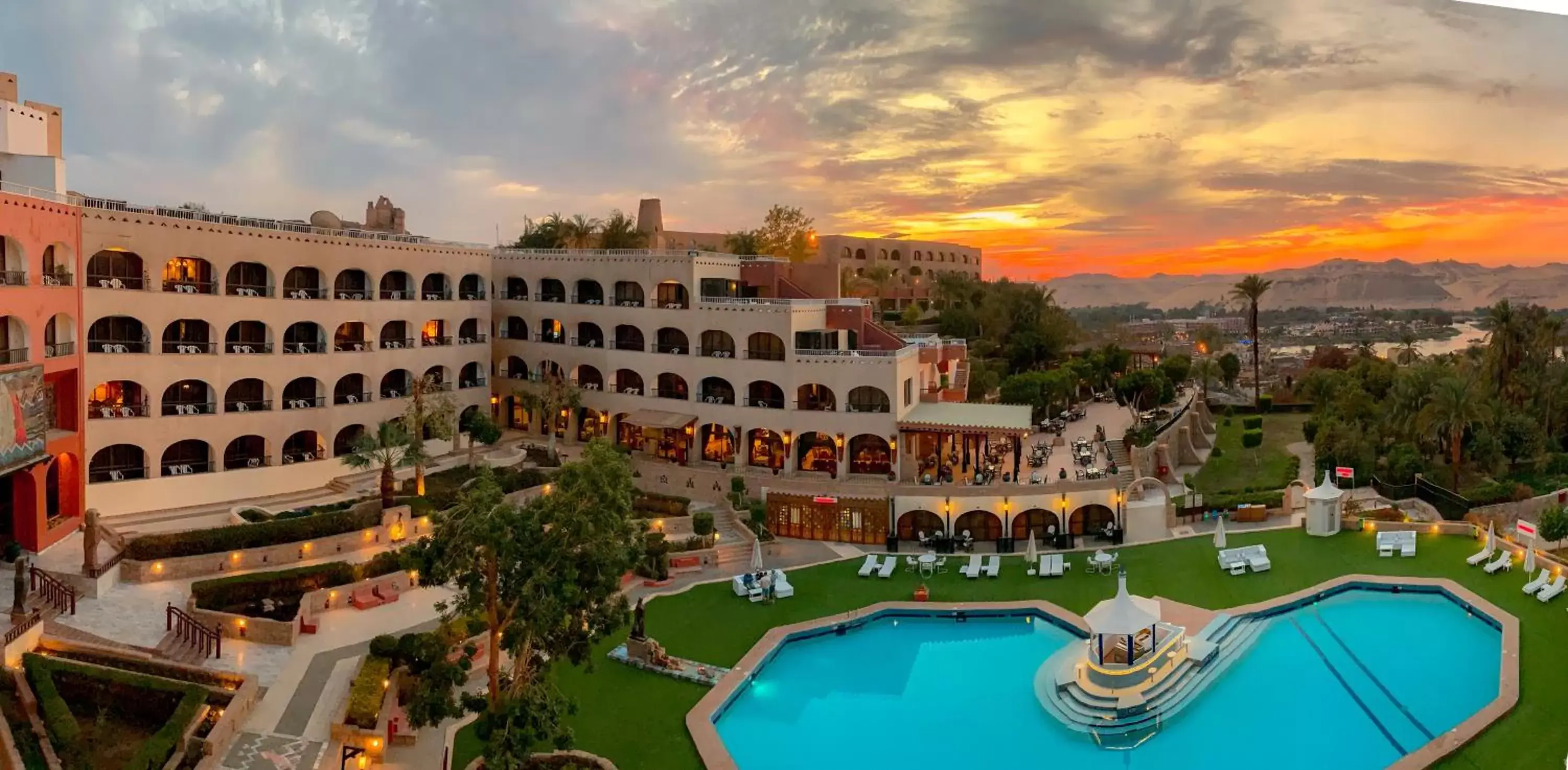 Garden view in Basma Hotel Aswan Garden view in Basma Hotel Aswan