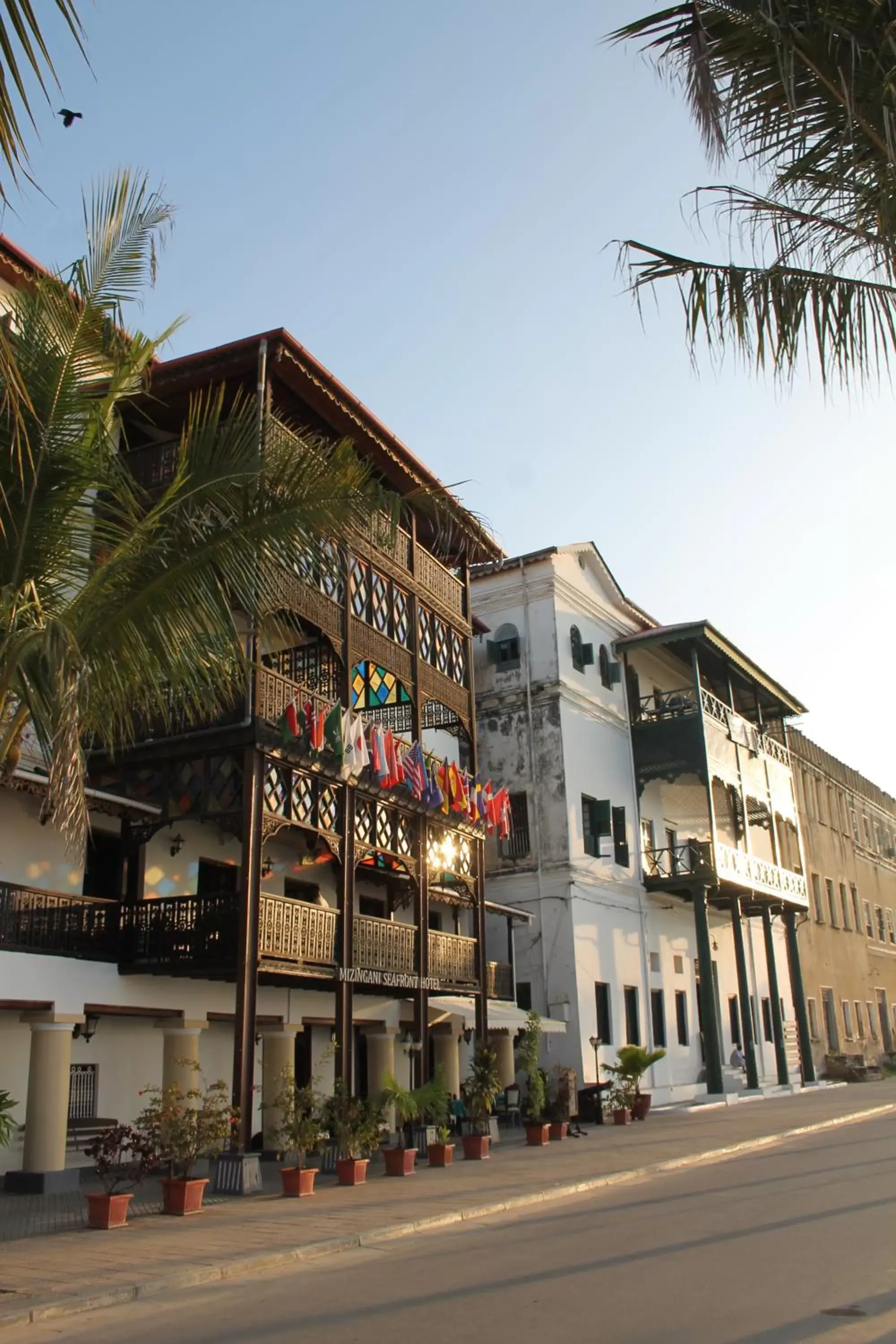 Facade/entrance, Property Building in Mizingani Seafront Hotel