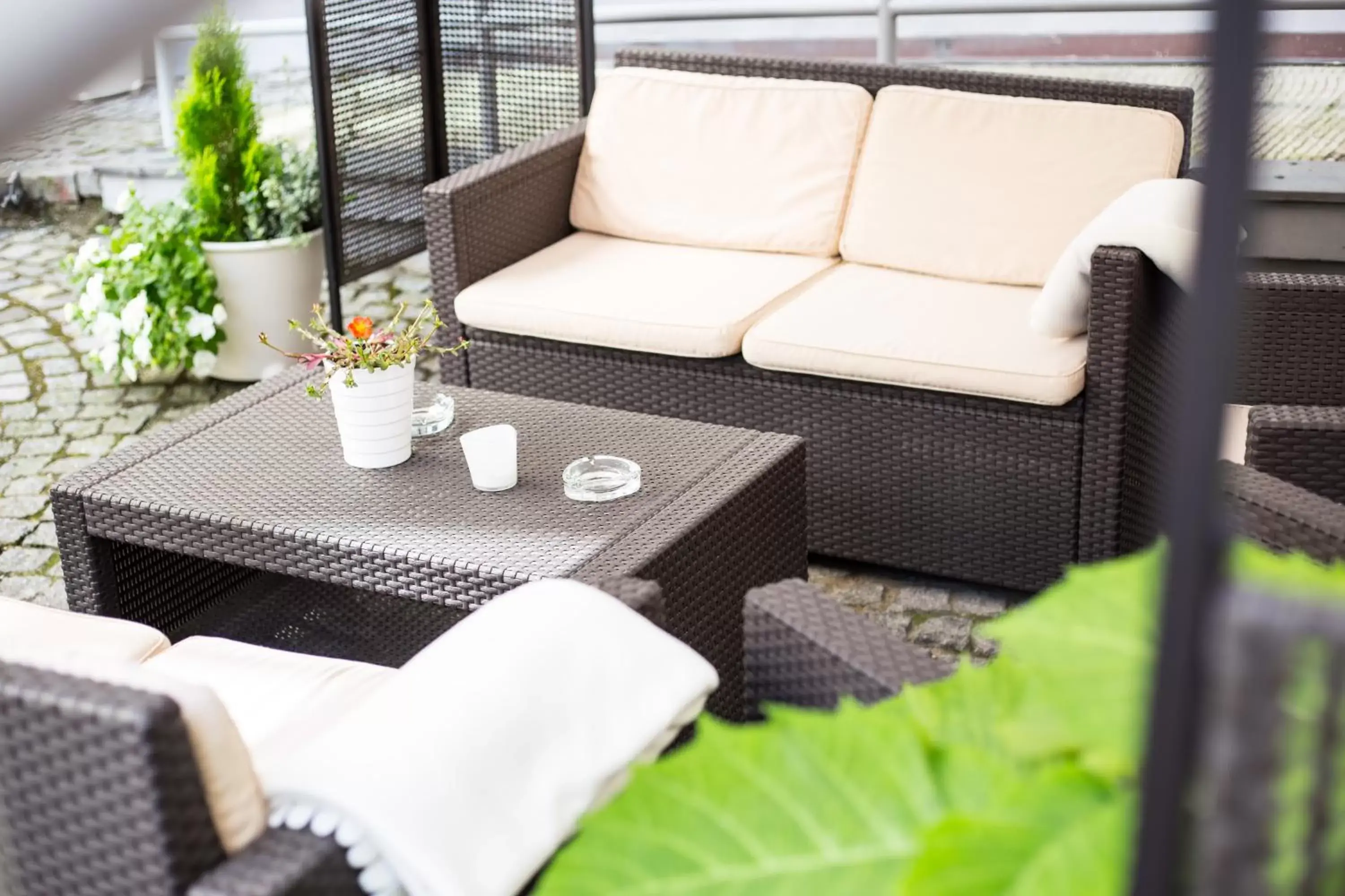 Patio, Seating Area in Unitas Hotel