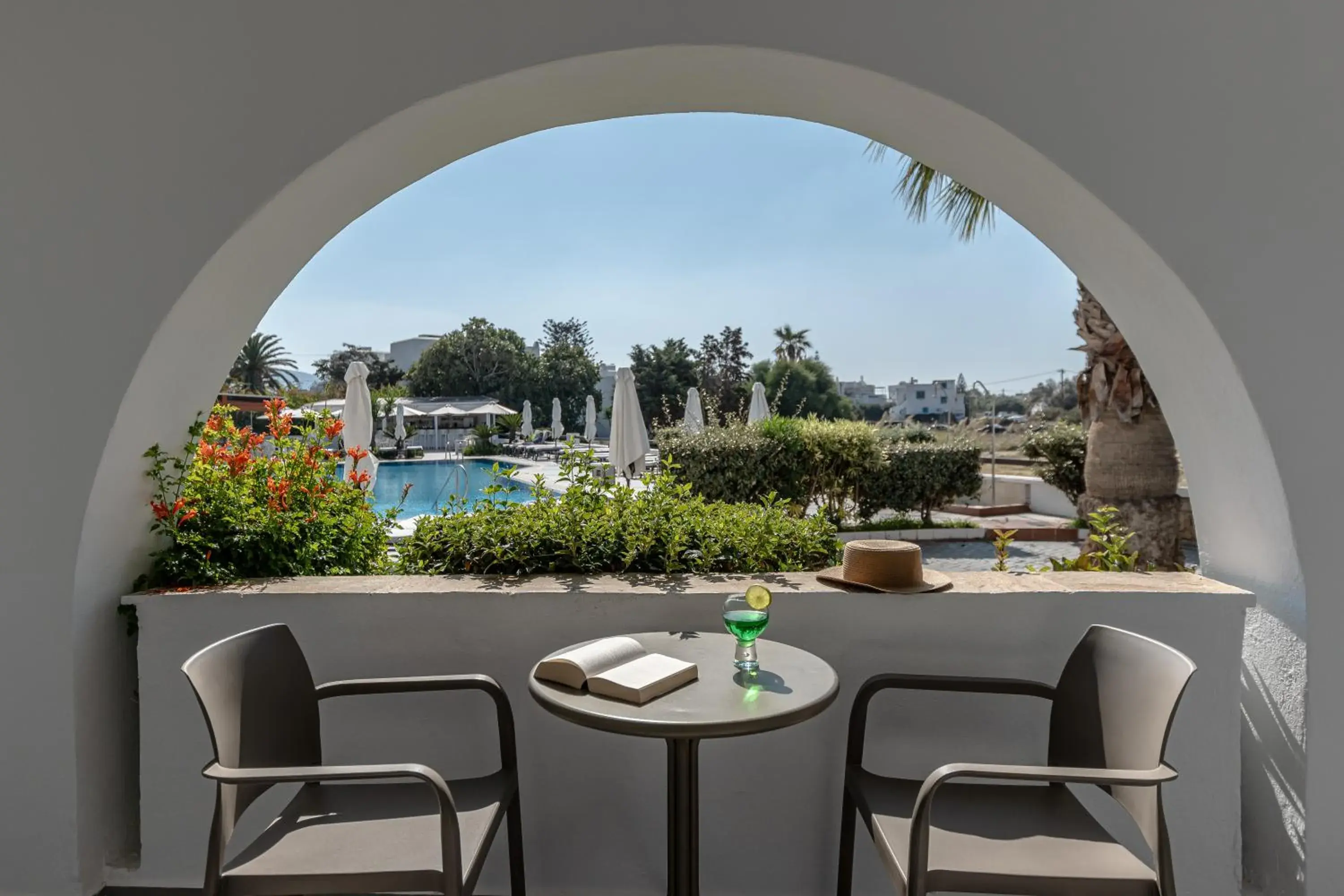 Natural landscape, Balcony/Terrace in Naxos Resort Beach Hotel