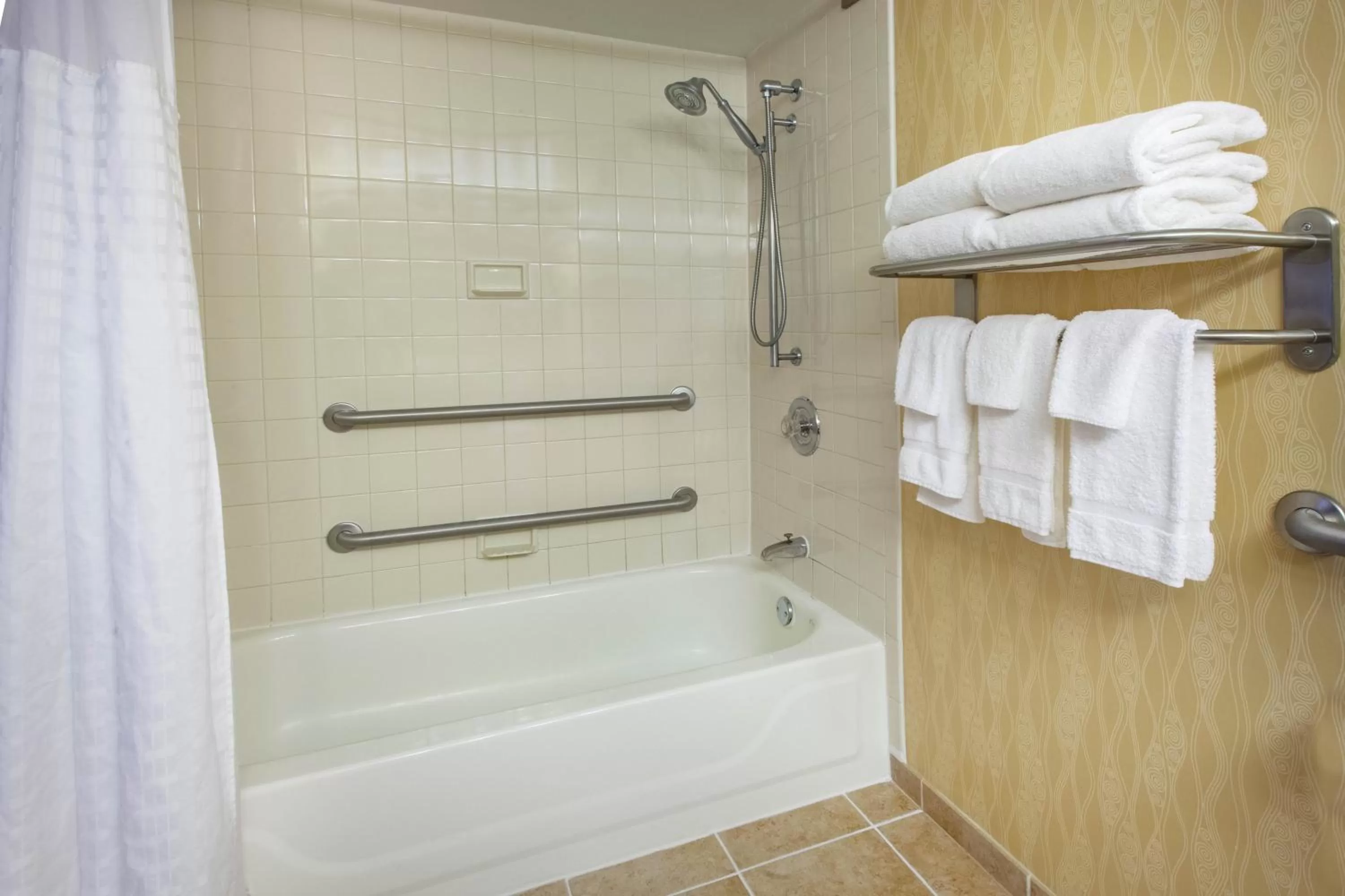 Bathroom in Baymont by Wyndham Harrisburg