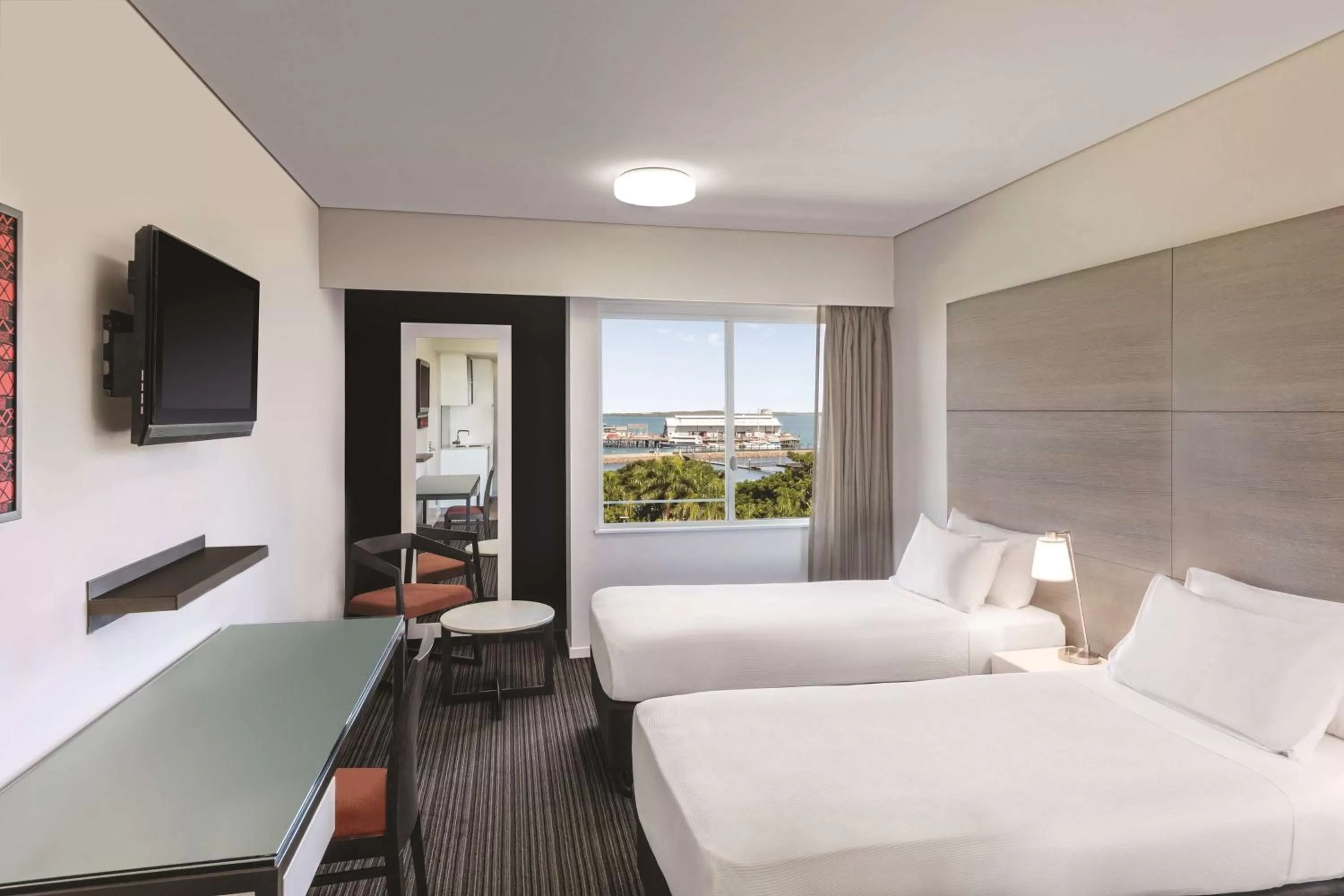 Bedroom, Bed in Adina Apartment Hotel Darwin Waterfront