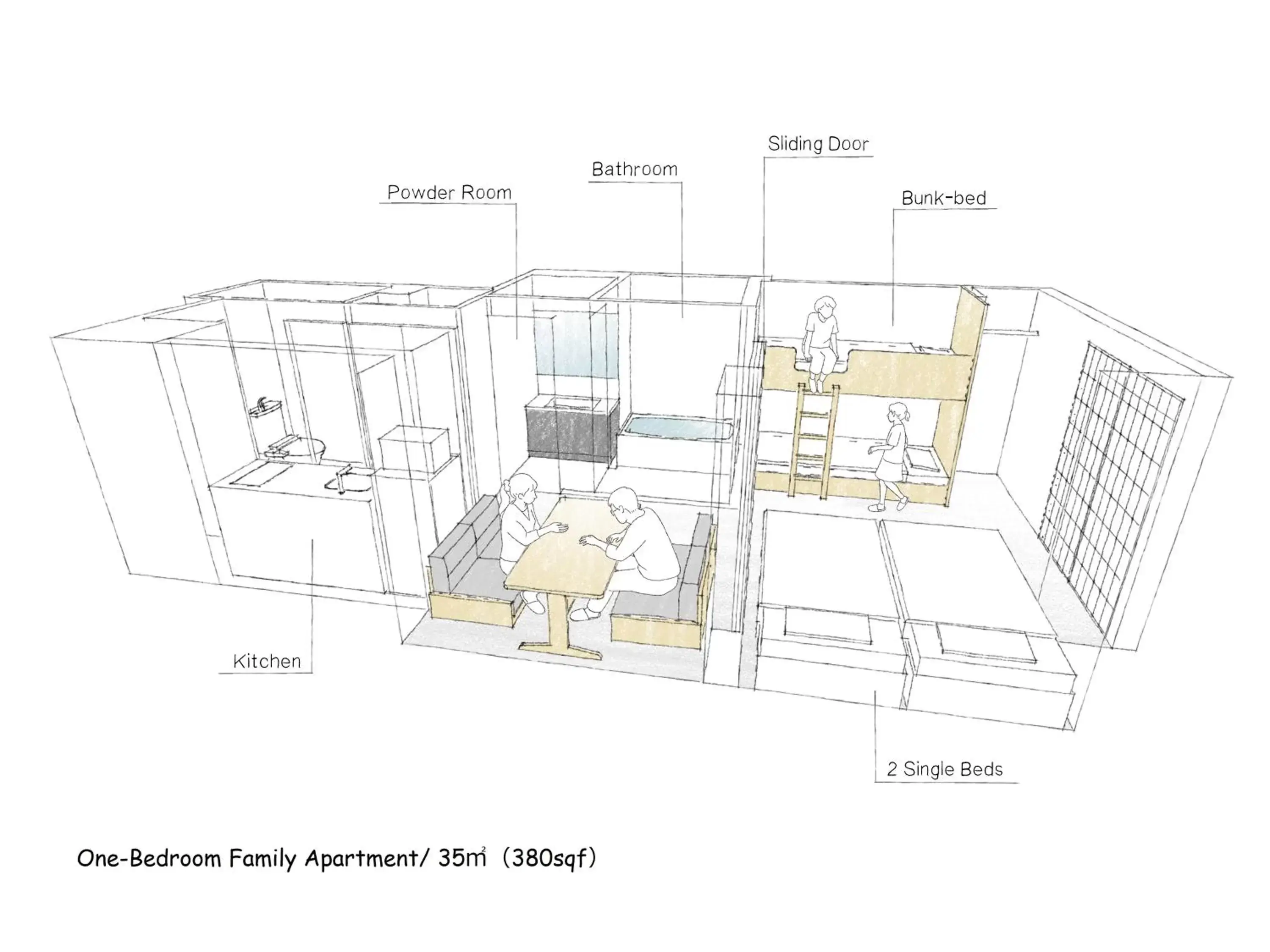 Floor Plan in MIMARU Osaka Shinsaibashi North