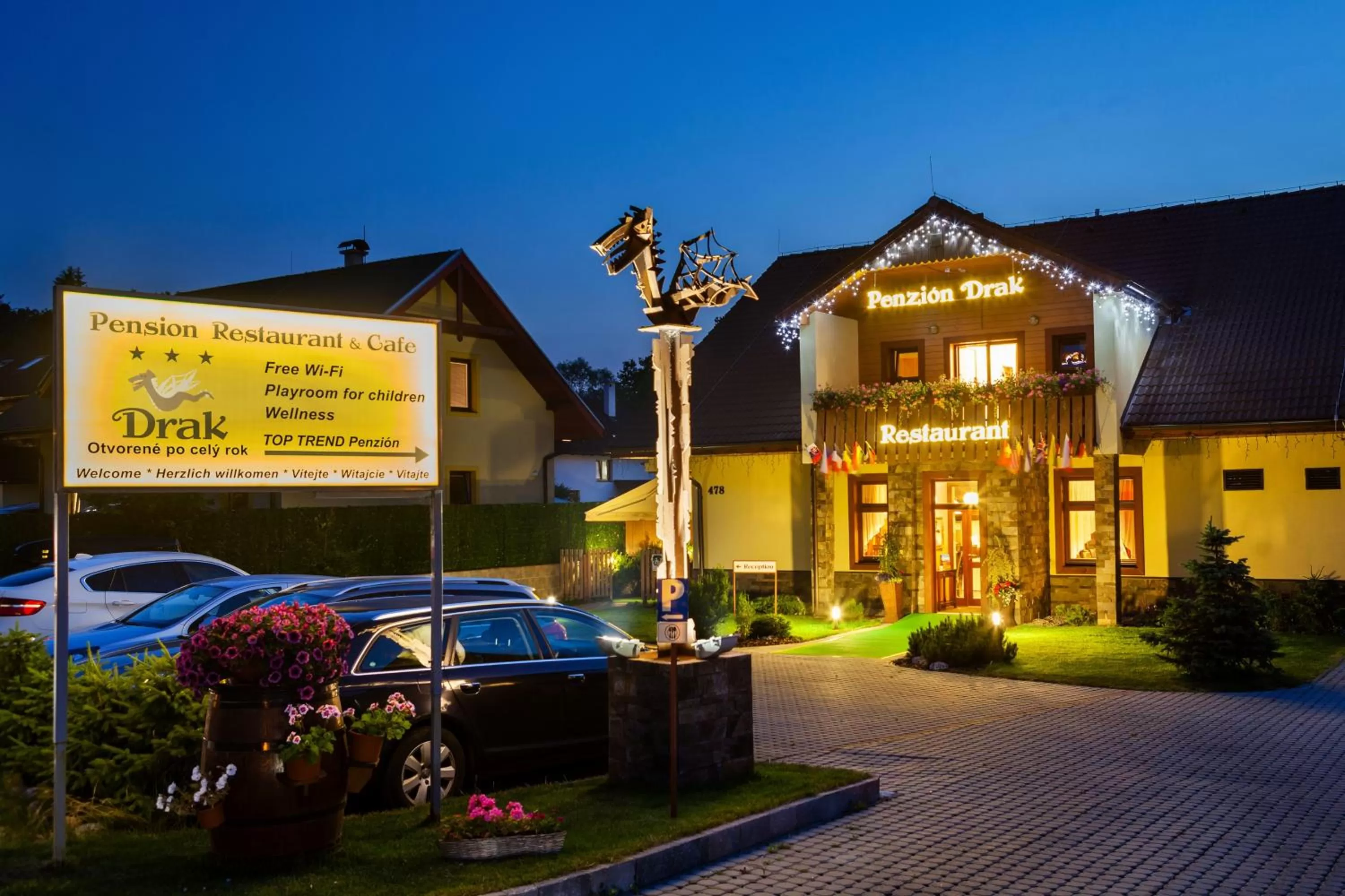 Facade/entrance in Penzion Drak