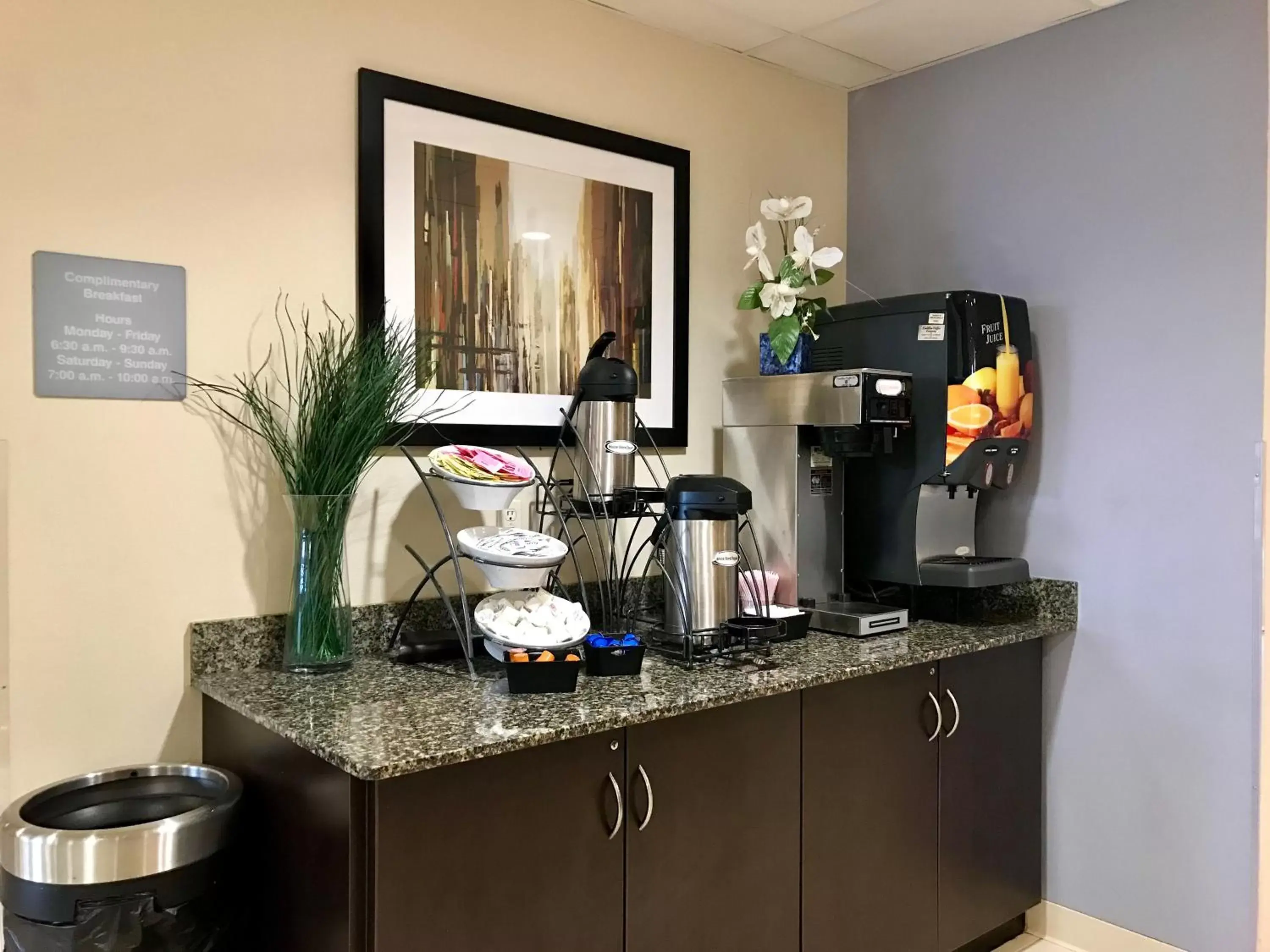 Continental breakfast, Kitchen/Kitchenette in Microtel Inn and Suites Elkhart