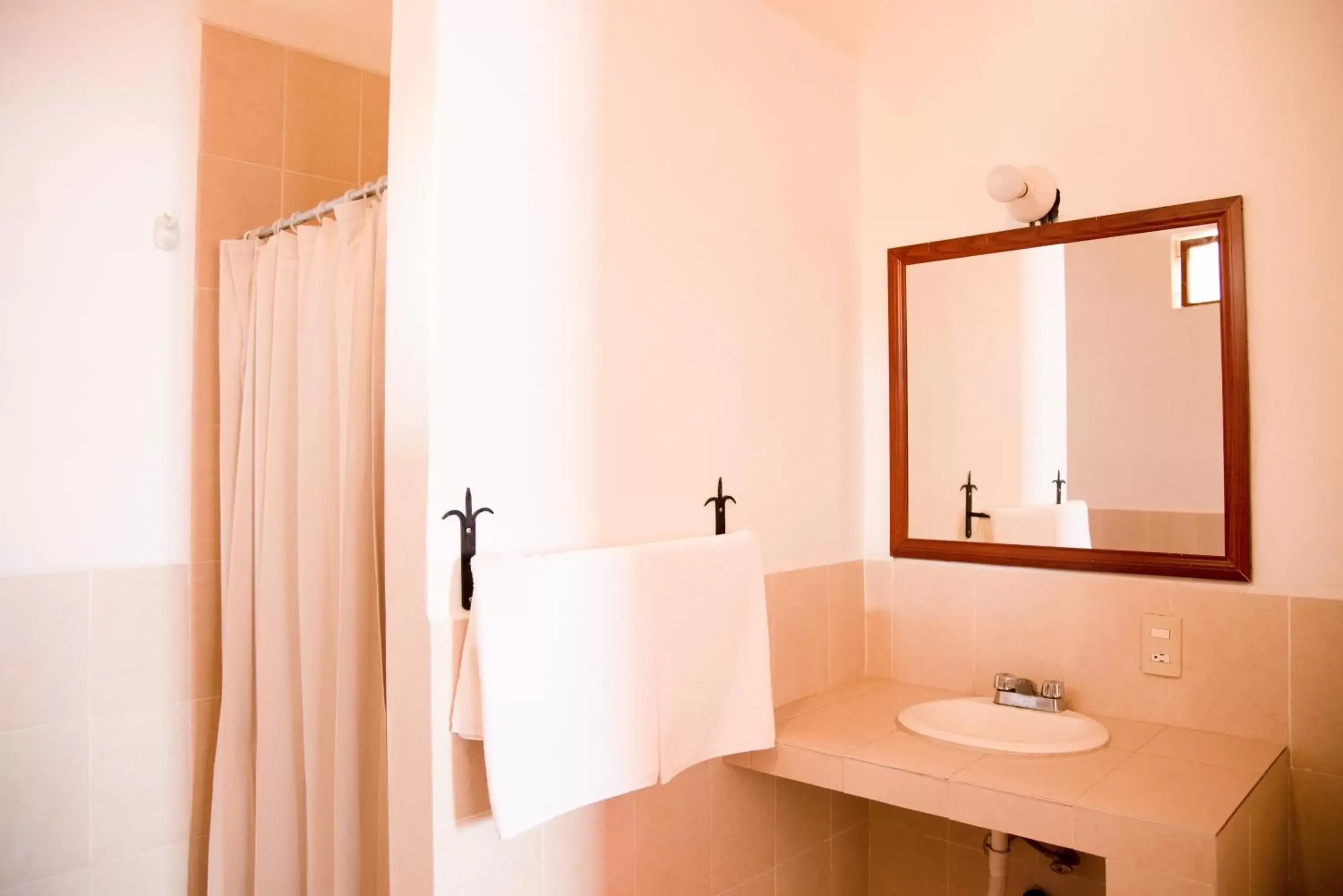 Shower, Bathroom in Hotel Rincón Poblano