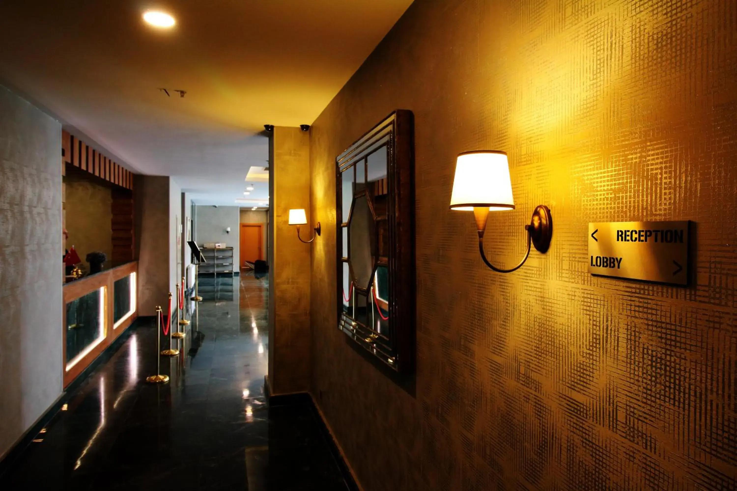 Lobby or reception in Sarissa Hotel