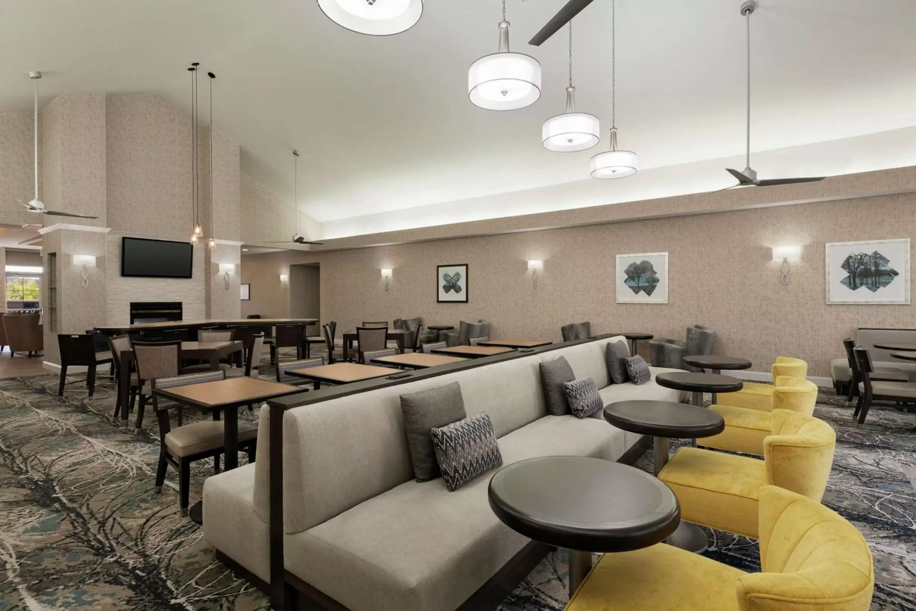 Lobby or reception, Lounge/Bar in Homewood Suites by Hilton Sacramento/Roseville