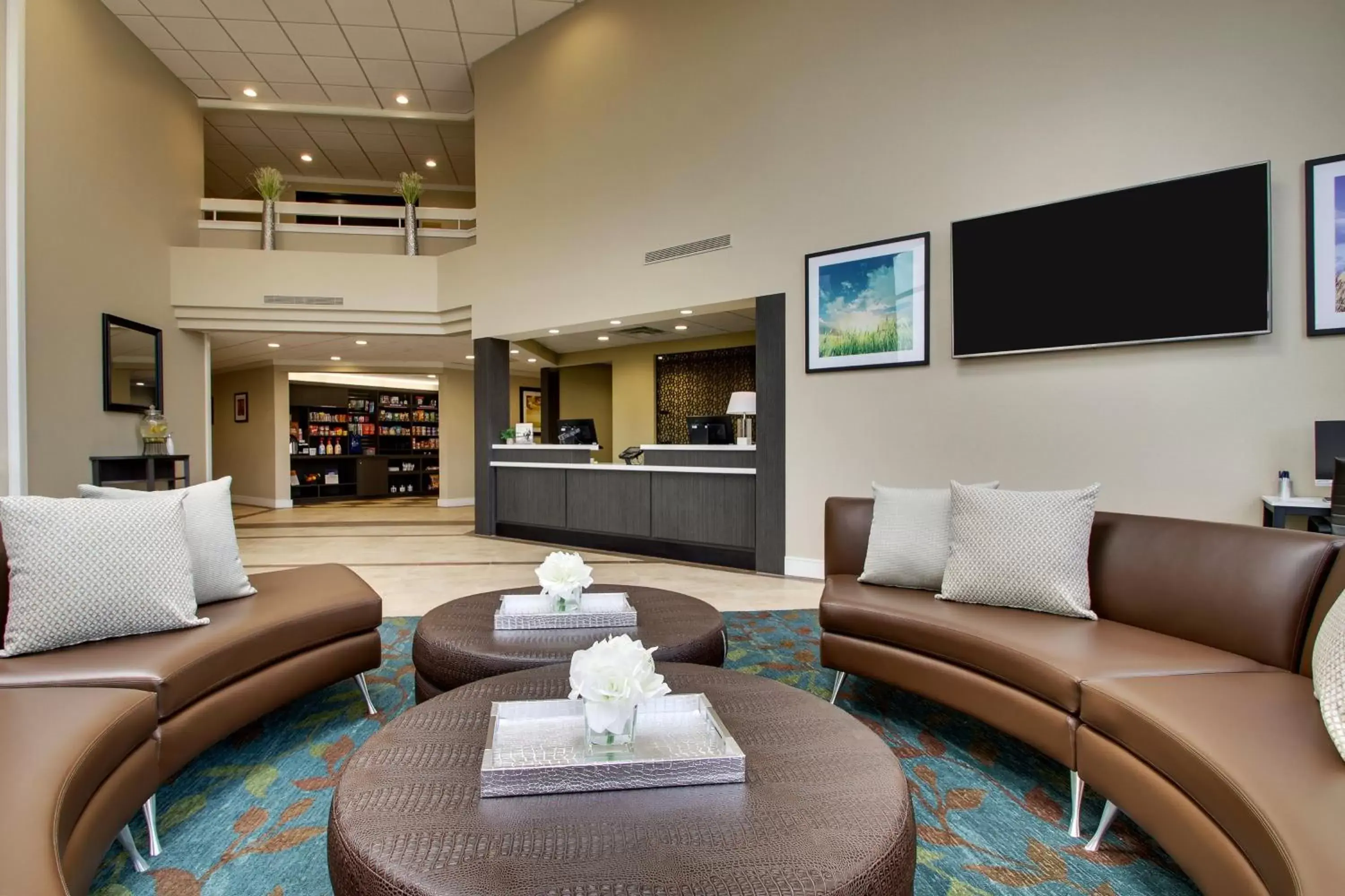 Property building, Seating Area in Candlewood Suites - Wichita East, an IHG Hotel