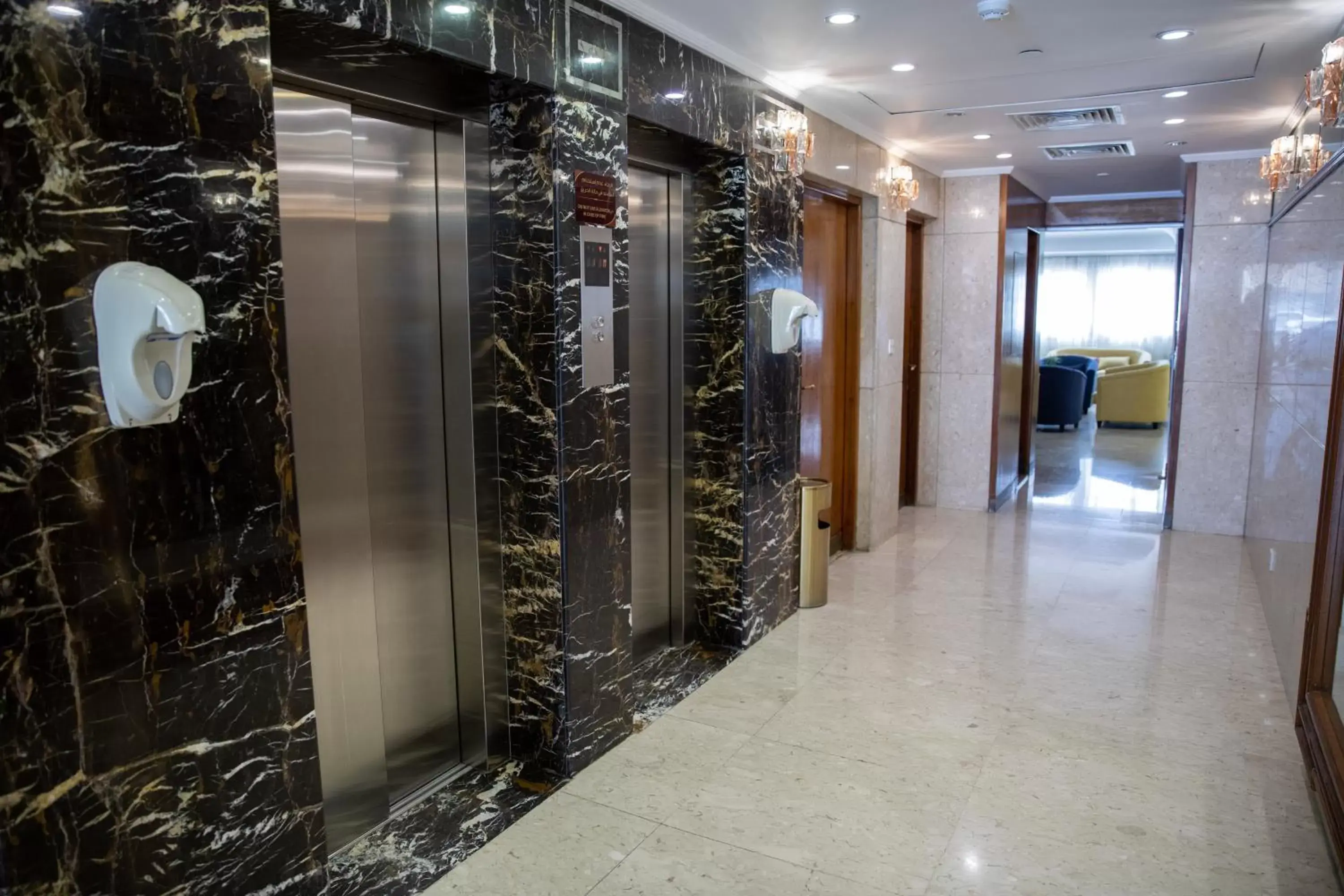 elevator in Al Hyatt Jeddah Continental Hotel