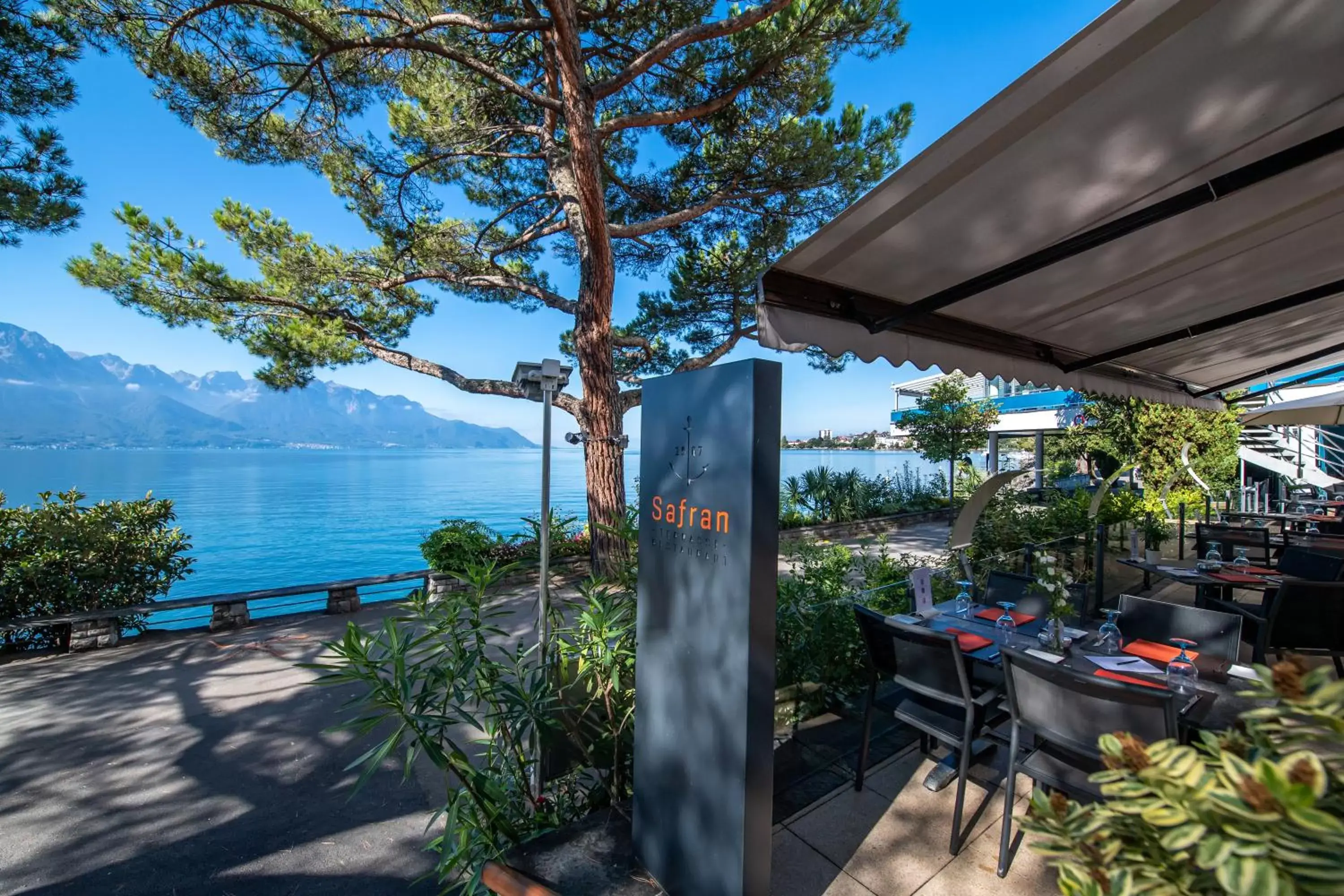 Patio in Eurotel Montreux