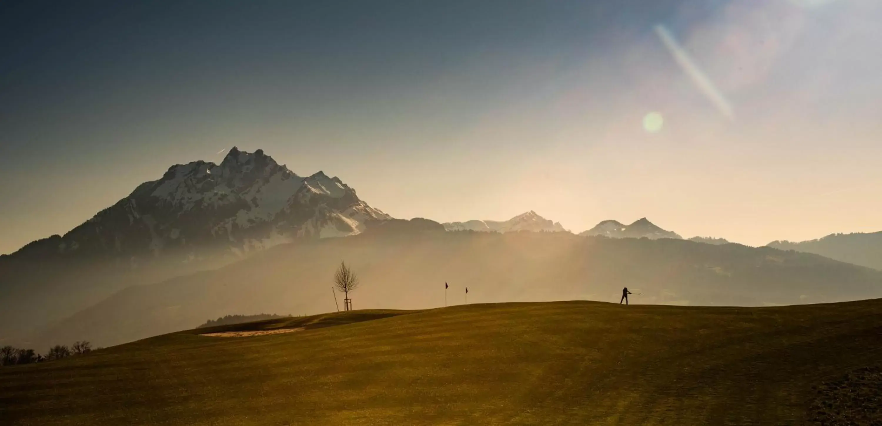 Golfcourse, Sunrise/Sunset in Gasthaus Badhof - Golfhotel