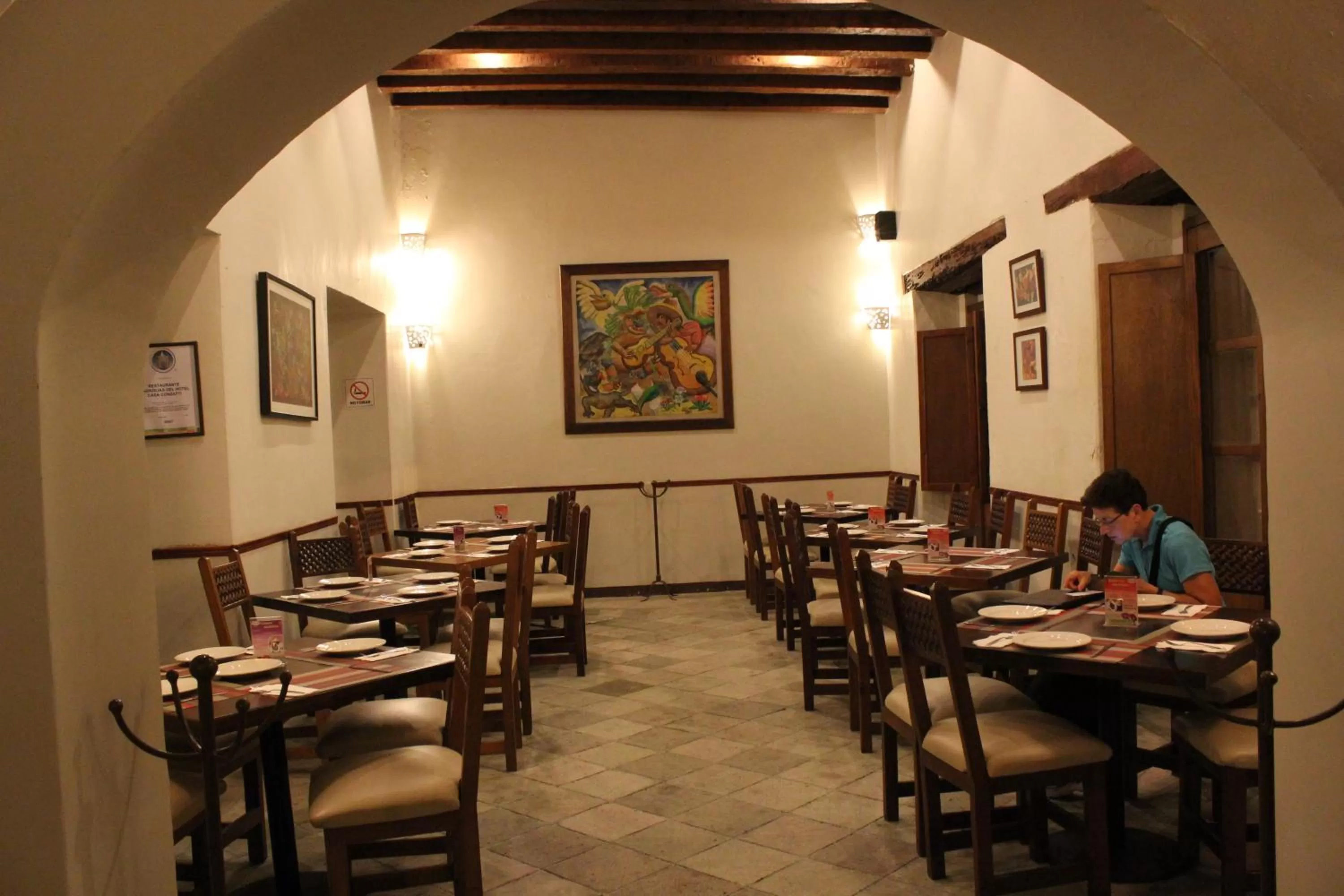 Restaurant/places to eat in Hotel Casa Conzatti