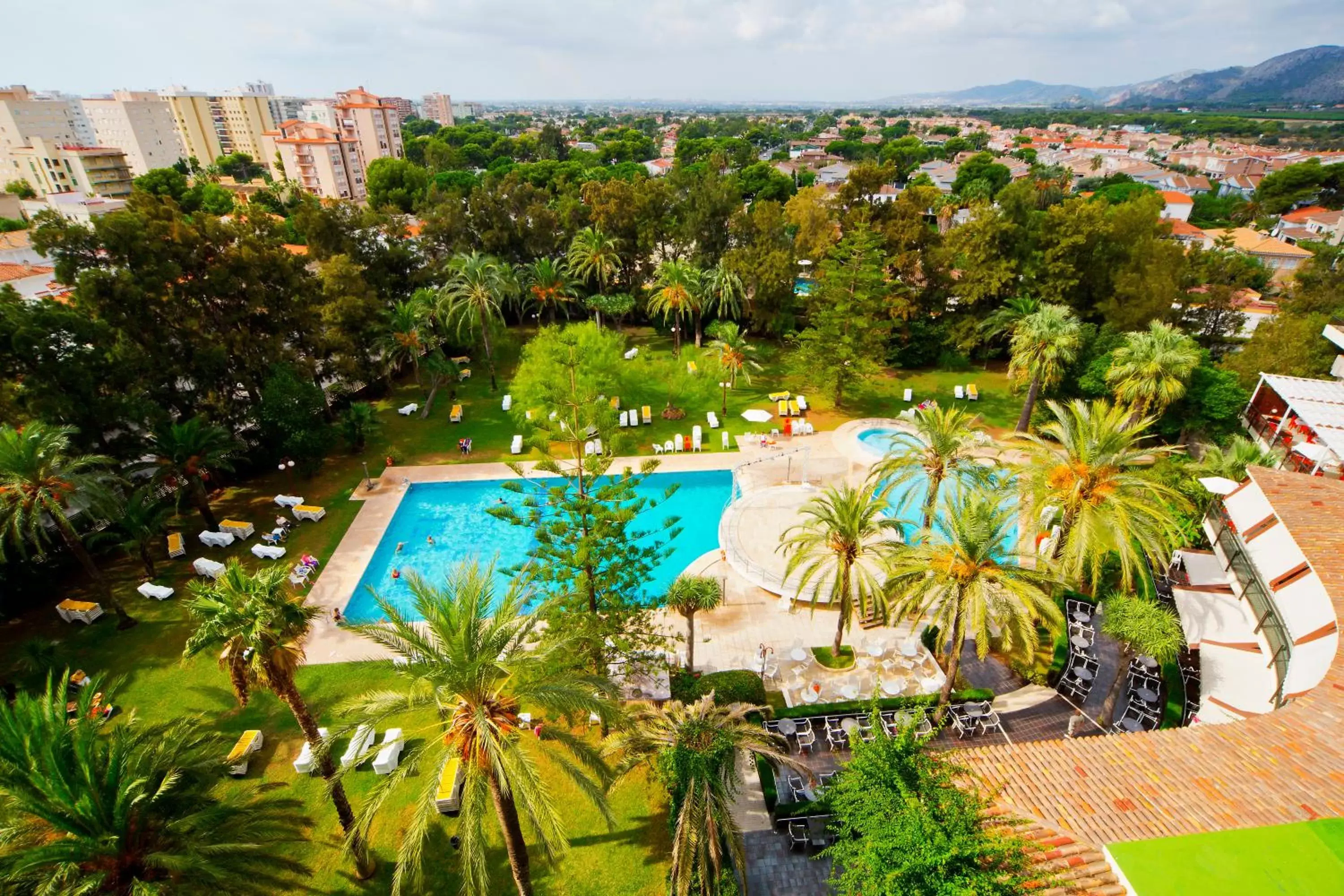 Bird's eye view, Pool View in Intur Orange