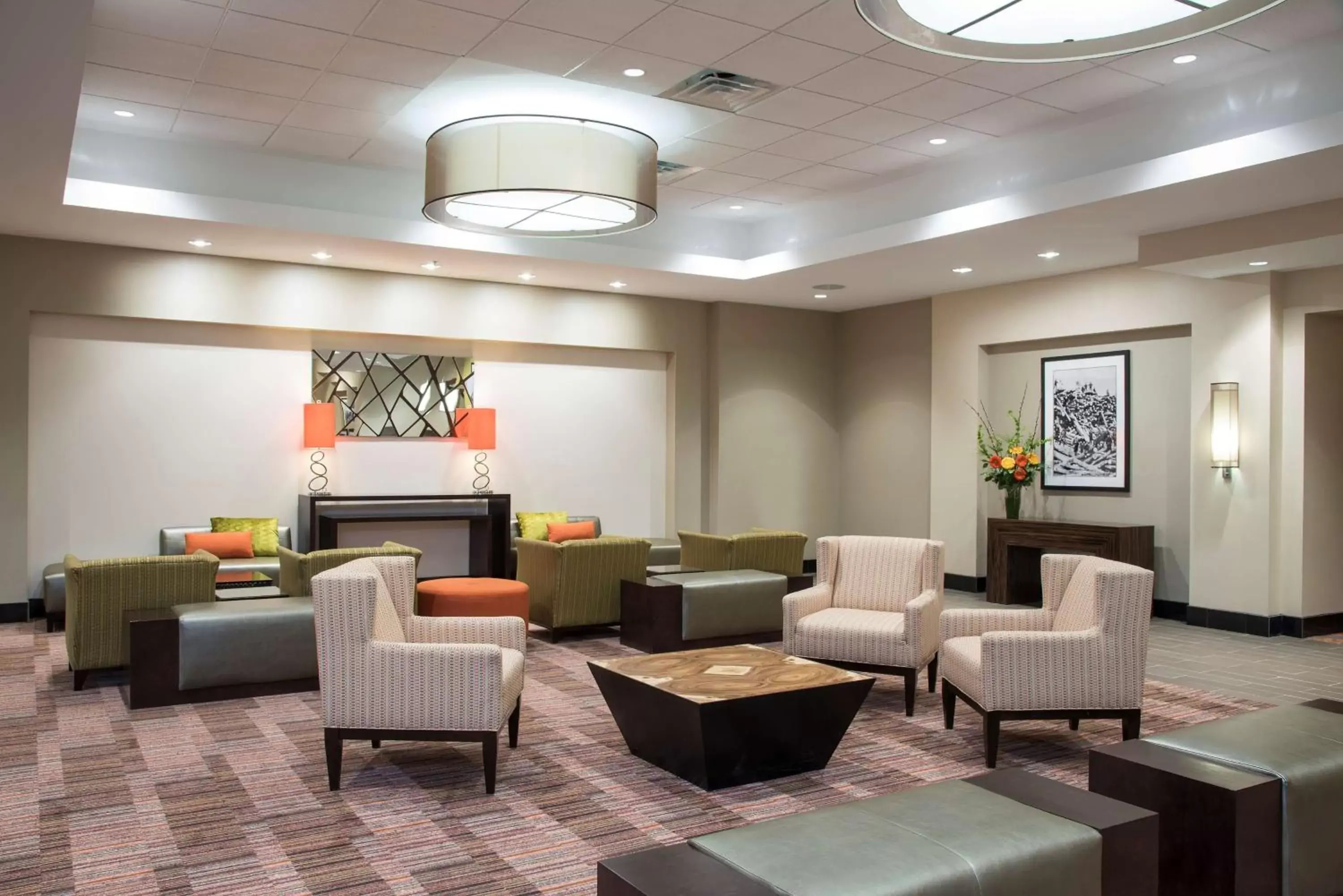 Lobby or reception, Lobby/Reception in DoubleTree by Hilton Hotel Grand Rapids Airport