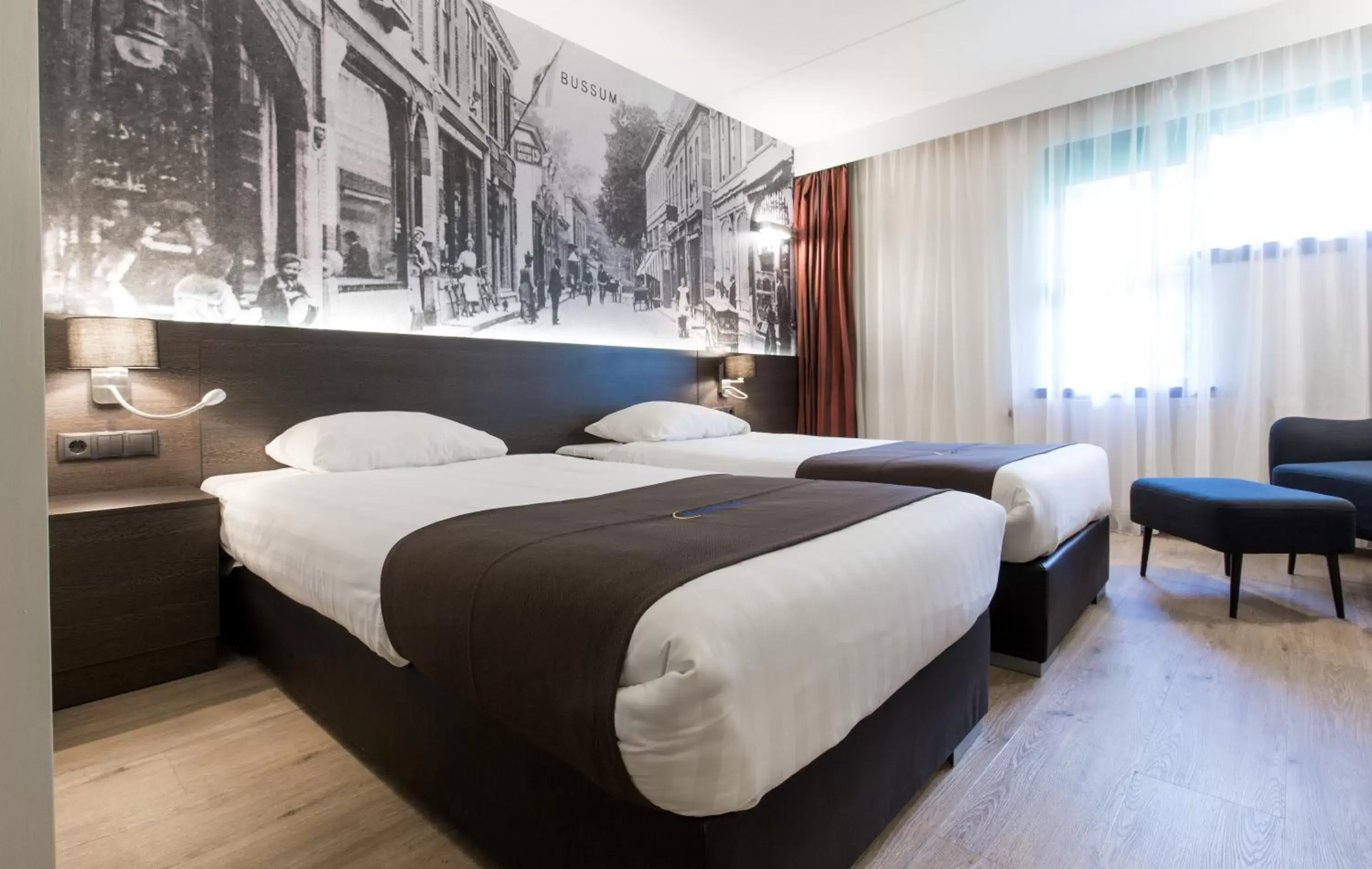 Bedroom, Bed in Bastion Hotel Bussum Hilversum