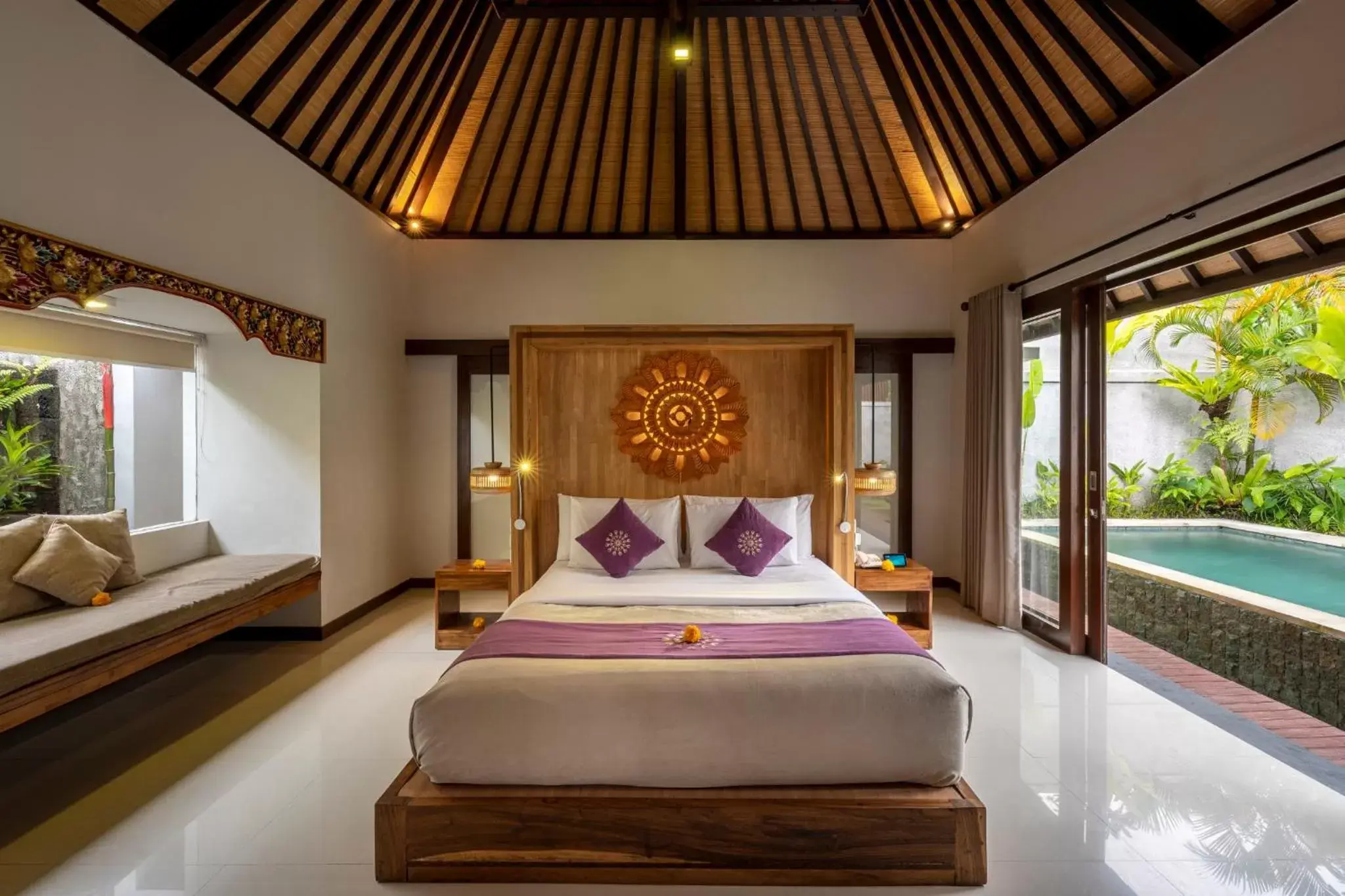 Photo of the whole room, Bed in Dedary Resort Ubud by Ini Vie Hospitality