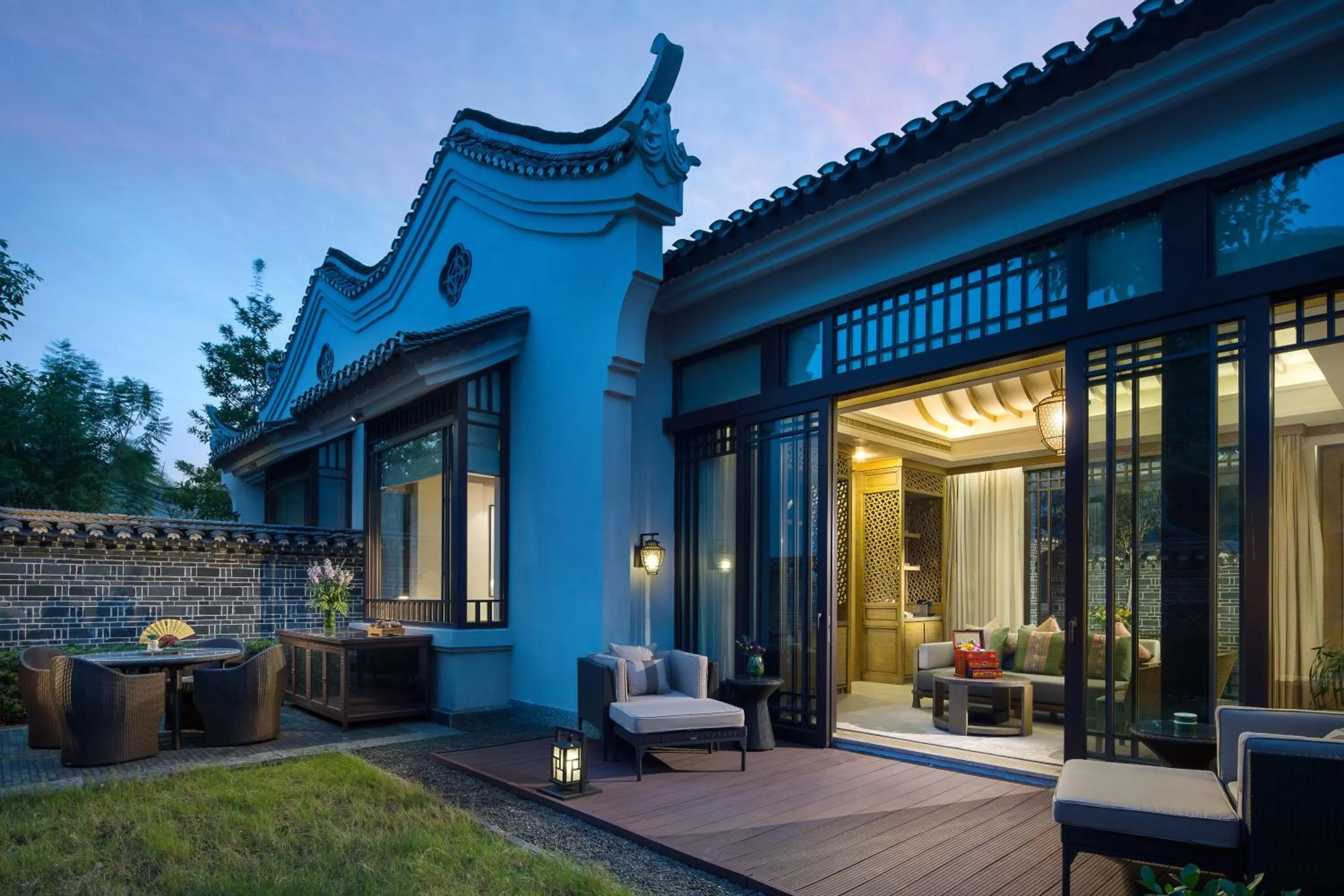 Garden view in Banyan Tree Yangshuo