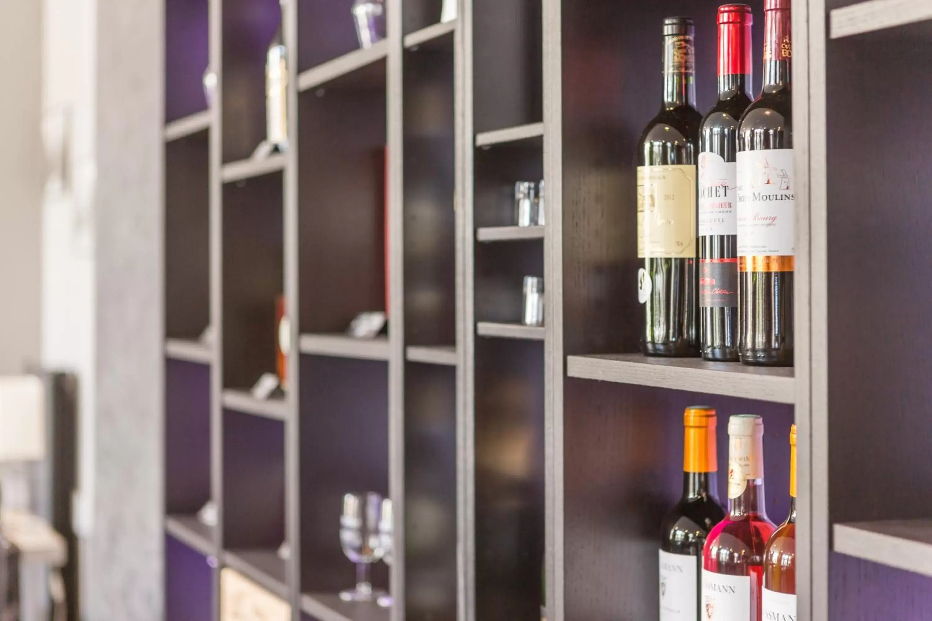 Lounge or bar, Library in Hôtel Restaurant de l'Ecu