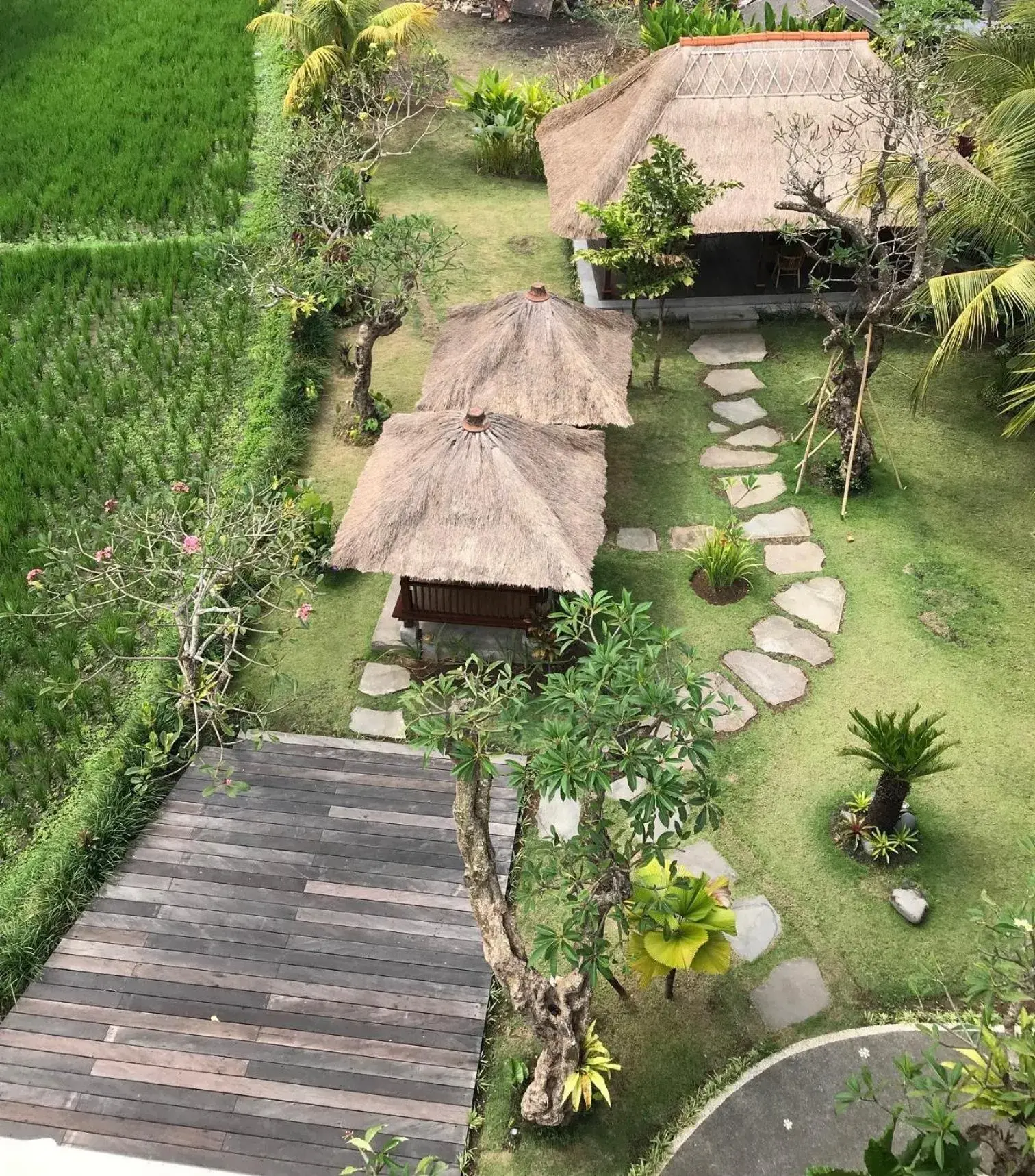 Bird's eye view in Byasa Ubud Hotel