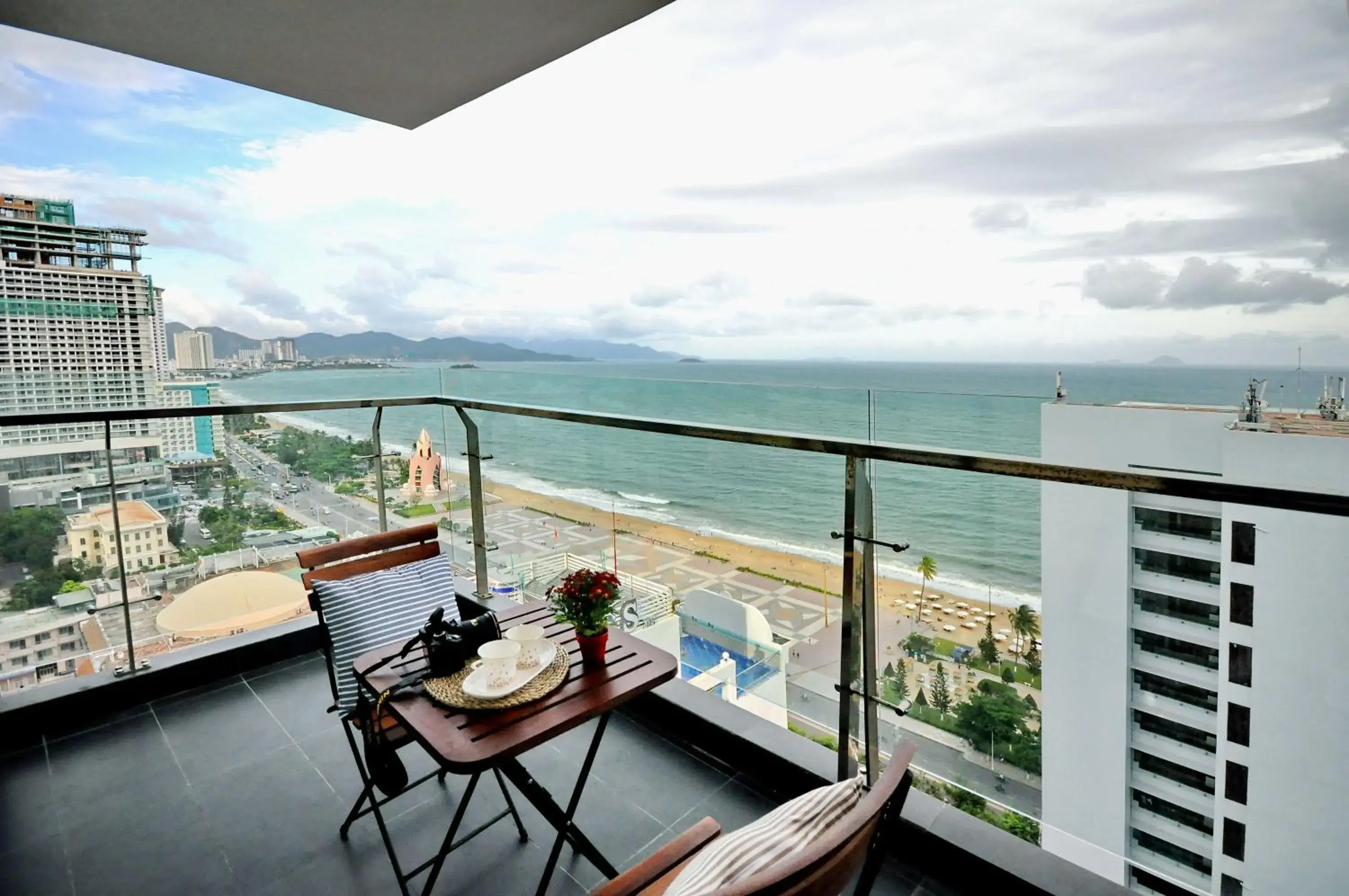 Balcony/Terrace in Holi Beach Hotel & Apartments