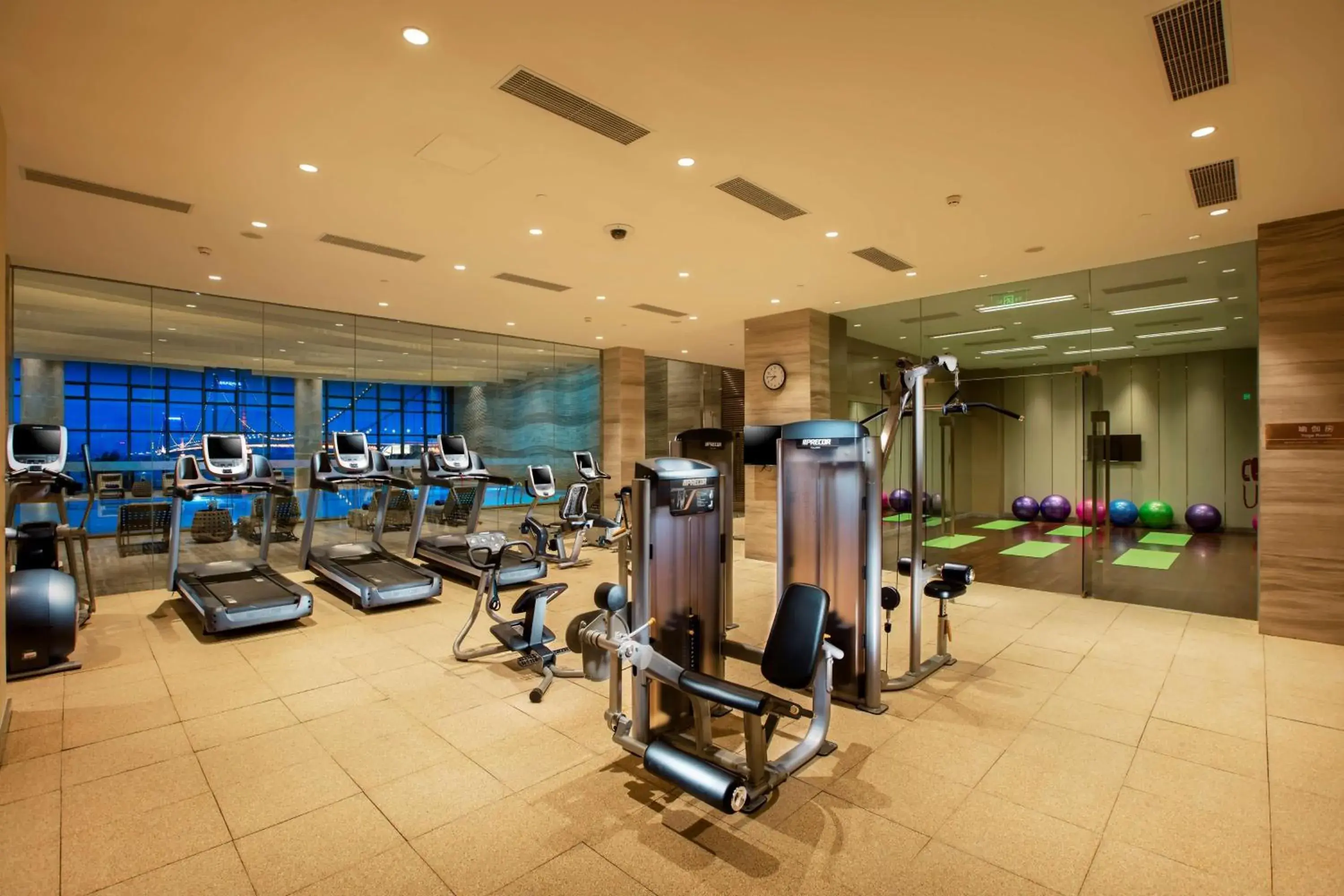 Fitness centre/facilities, Fitness Center/Facilities in Hilton Wuhan Riverside