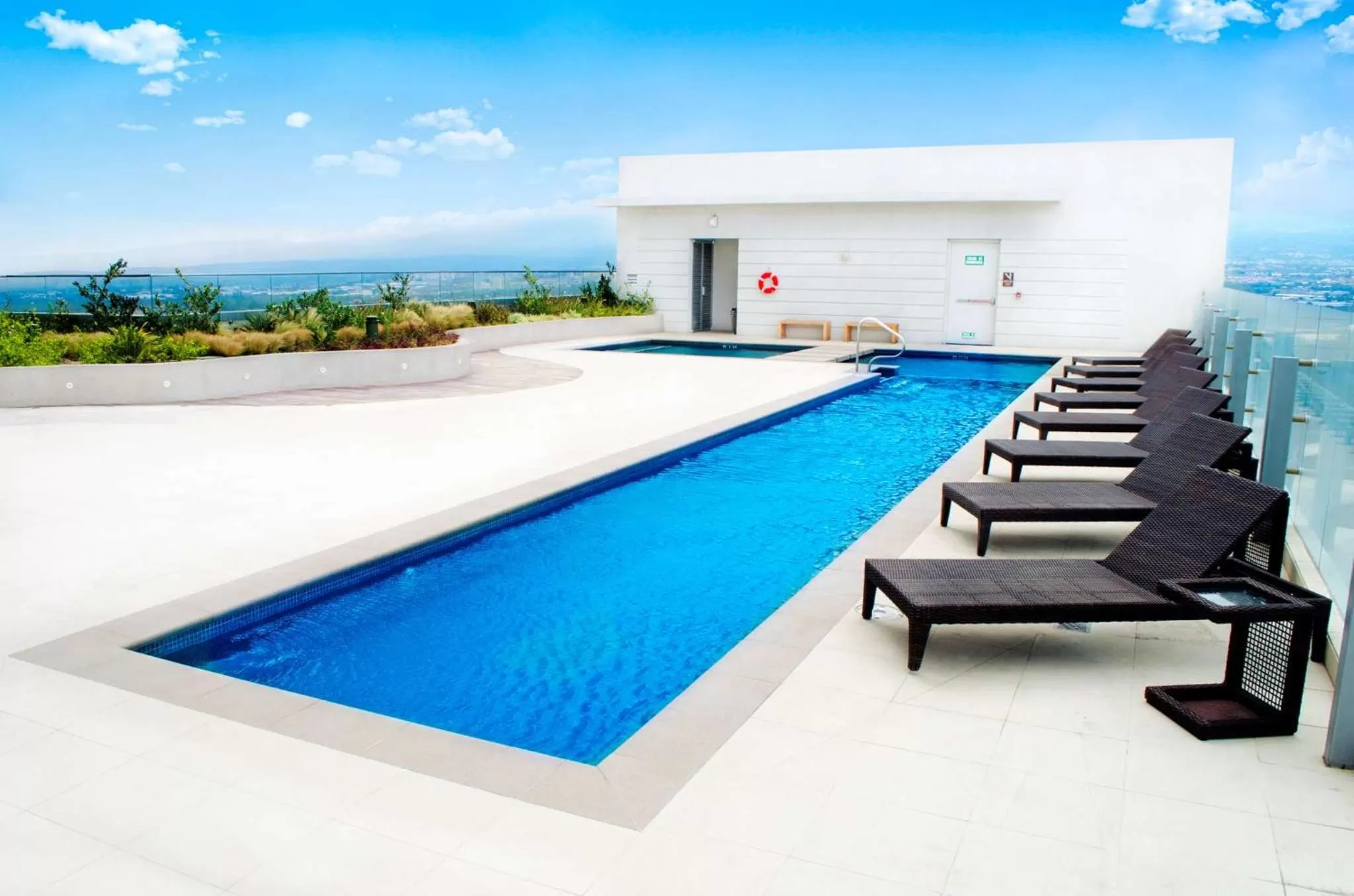 Pool view in Hilton Garden Inn San Jose La Sabana, Costa Rica