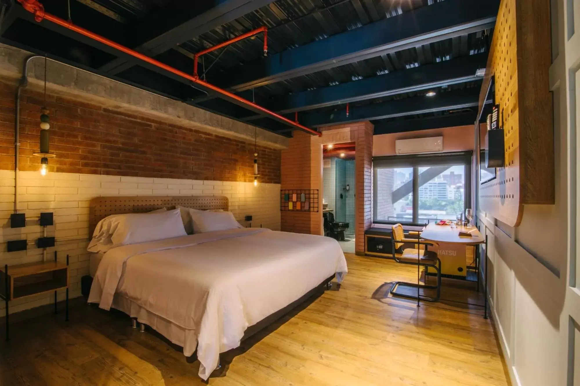 Photo of the whole room, Bed in The Somos Beats Hotel & Rooftop Photo of the whole room, Bed in The Somos Beats Hotel & Rooftop
