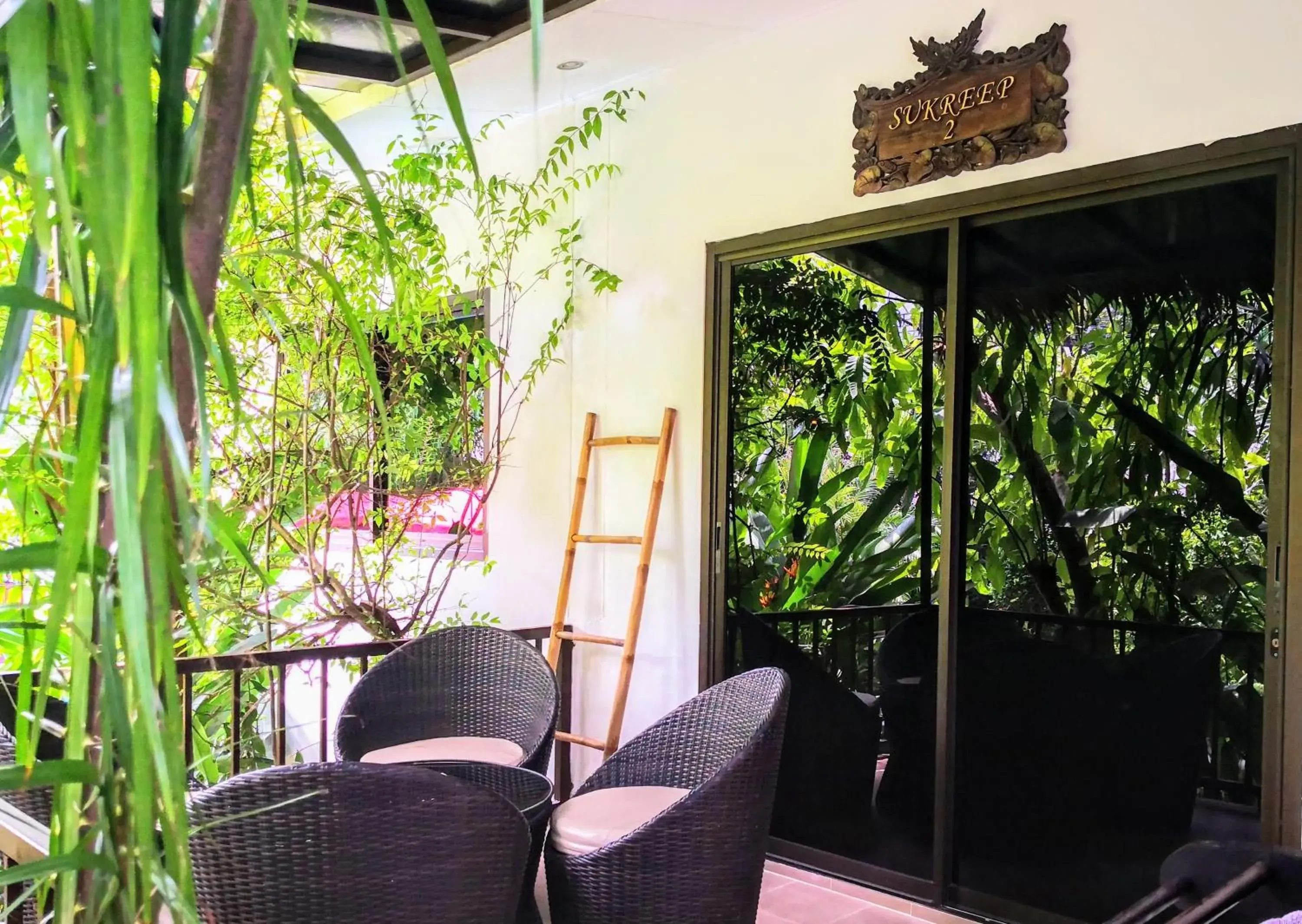 Balcony/Terrace in Baan Sukreep Resort