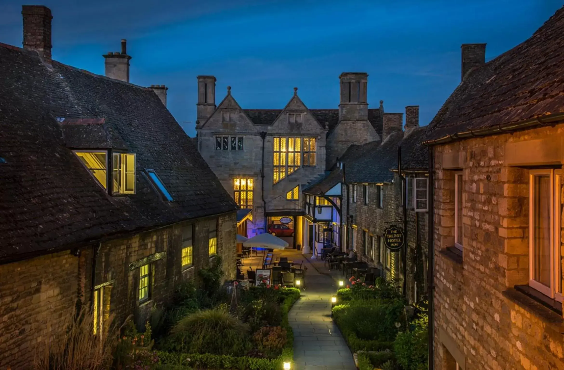 Night in The Talbot Hotel, Oundle , Near Peterborough