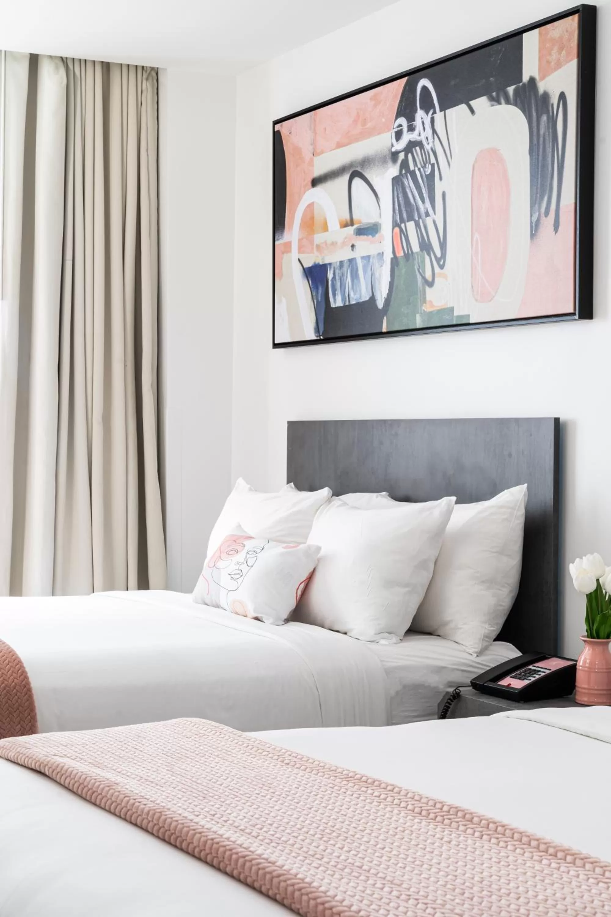 Bed in Clevelander Hotel